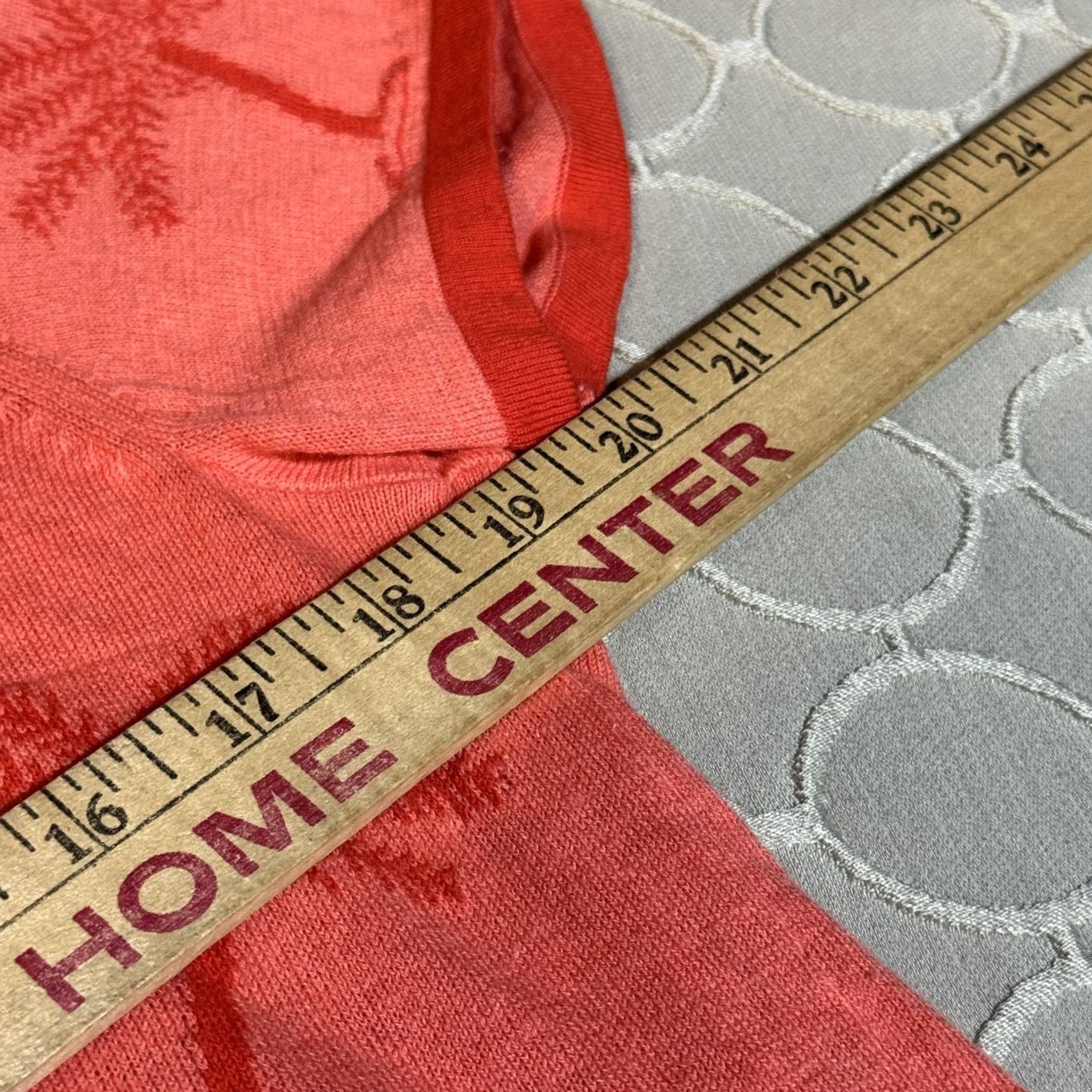 Bonobos Bonobos Polo Shirt Mens Medium Red Coral Palm Tree Jacquard Knit Cotton Slim Fit Size US M / EU 48-50 / 2 - 6 Thumbnail