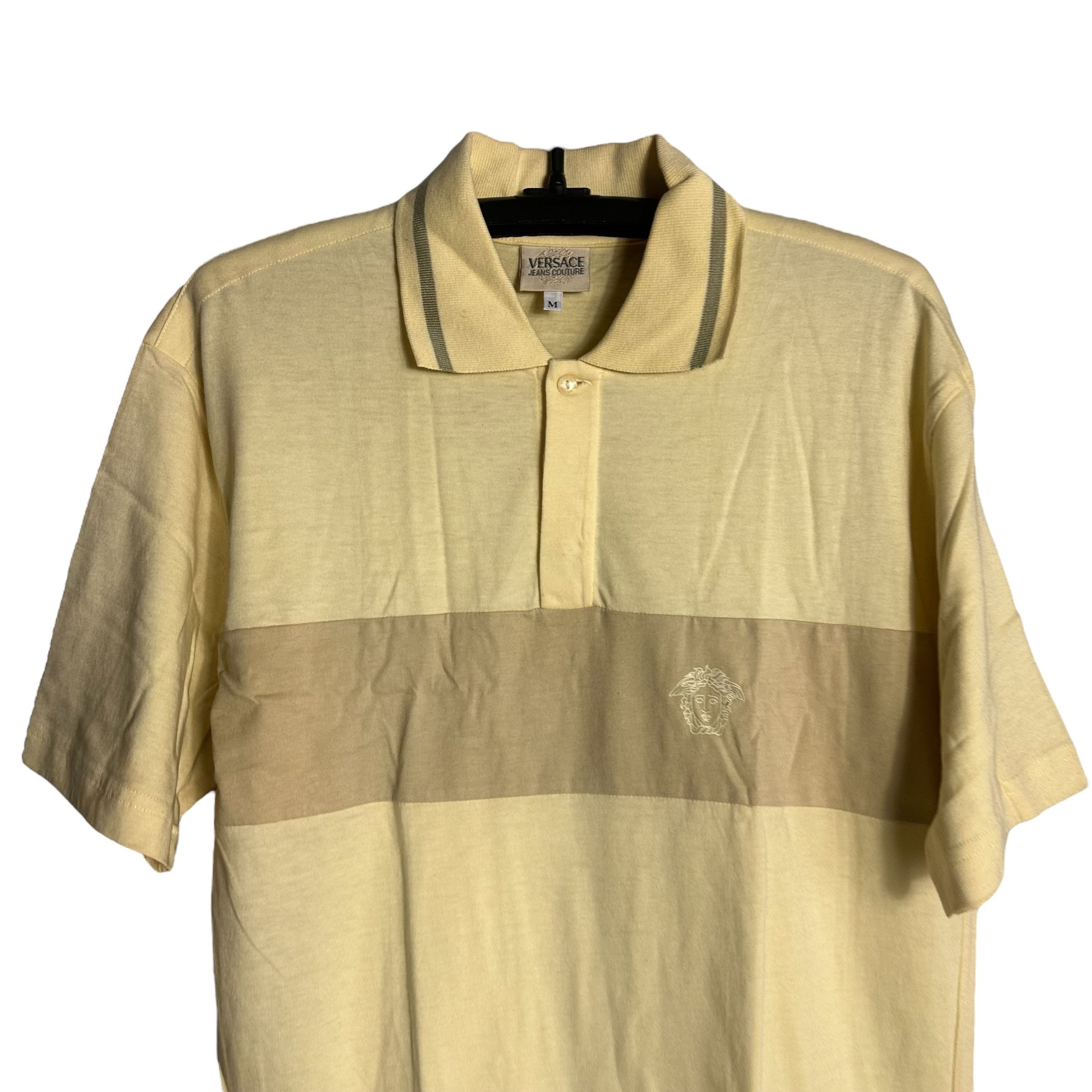 Versace Jeans Couture 🔥RARE🔥Vintage Versace Jeans Couture Polo Shirt Size US M / EU 48-50 / 2 - 2 Thumbnail