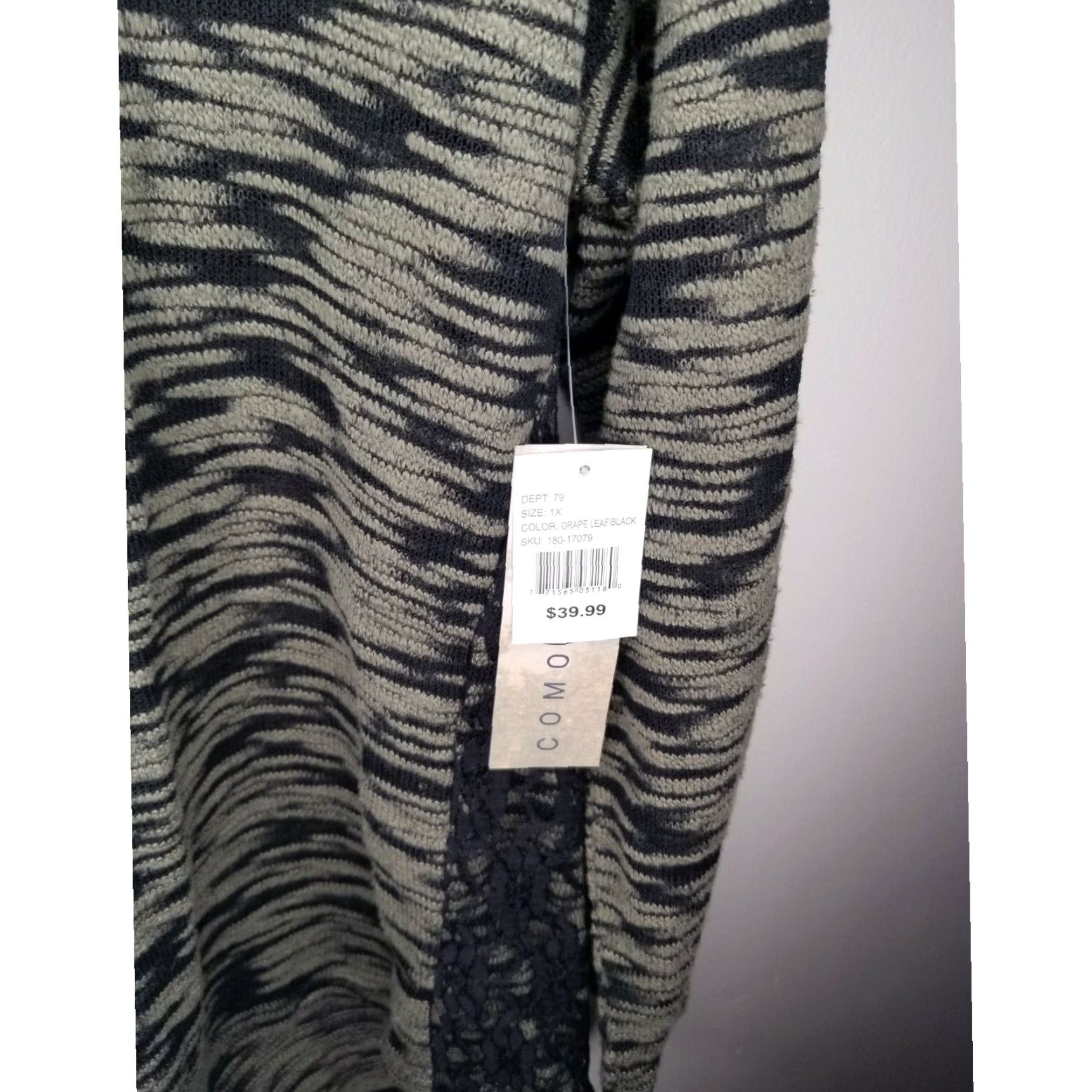Vintage VINTAGE Como Blouse Womens Long Sleeve Green Black 1X Plus Size XL / US 12-14 / IT 48-50 - 2 Thumbnail