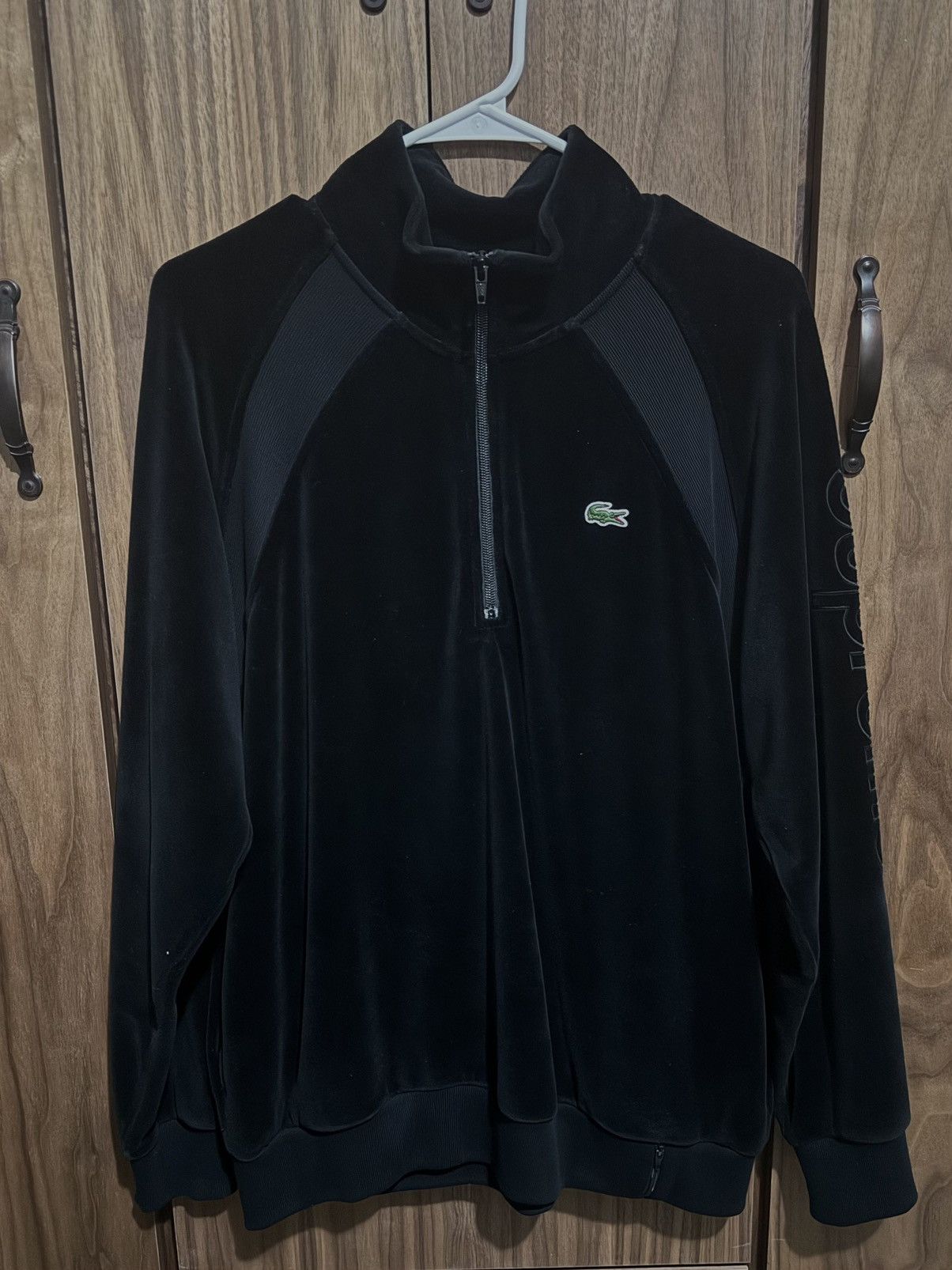 Supreme Supreme Lacoste Velour Half-Zip Track Top | Grailed