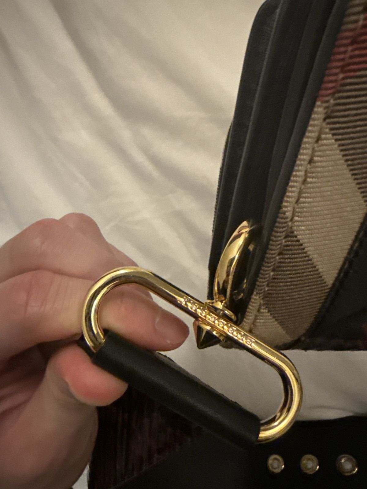 Burberry Mini Buckle Crossbody Bag Python-Embossed Leather Size ONE SIZE - 12 Thumbnail
