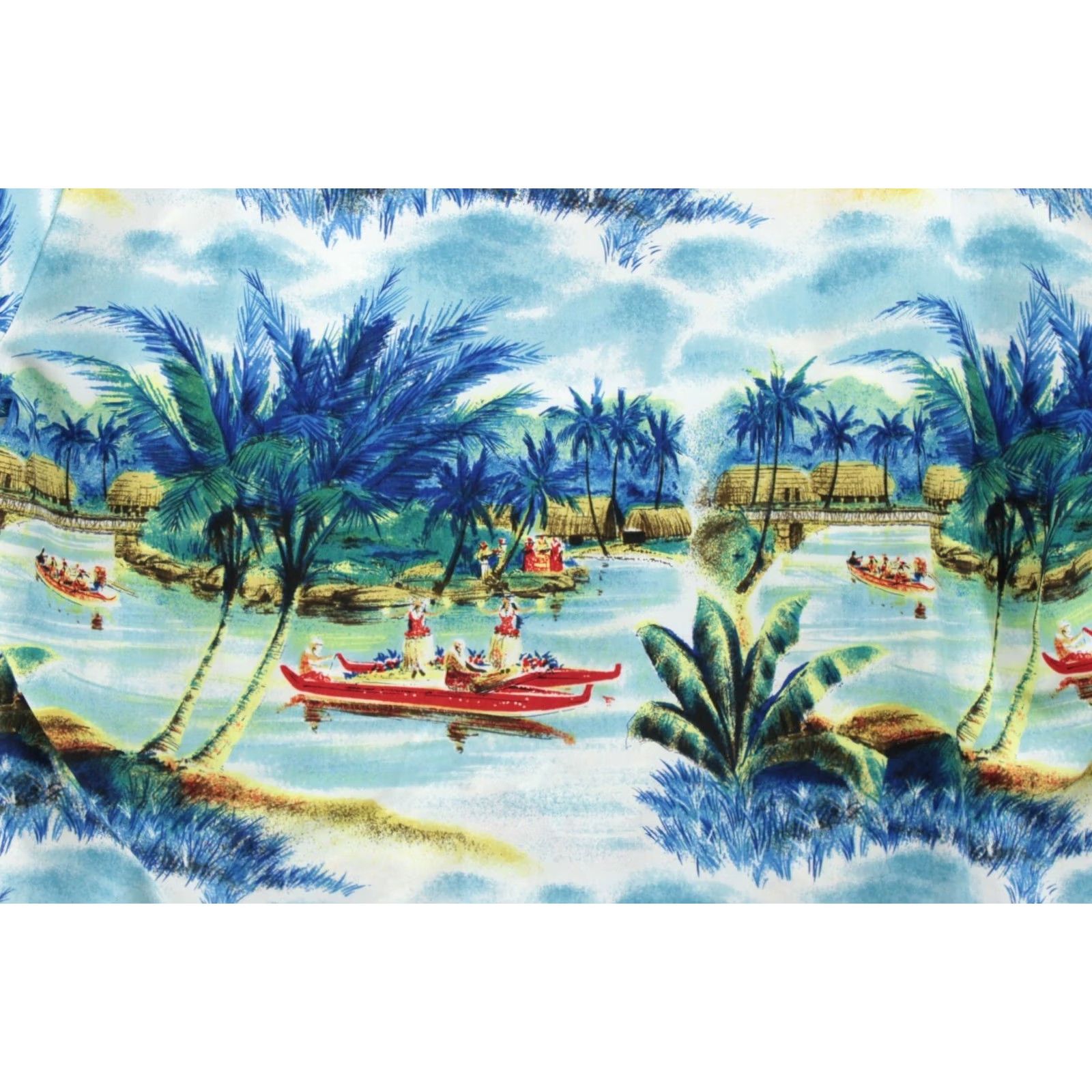 Vintage VTG Kennington Hawaiian Shirt Mens XL Blue Short Sleeve All Over Print Vacation Shirt Size US XL / EU 56 / 4 - 4 Thumbnail
