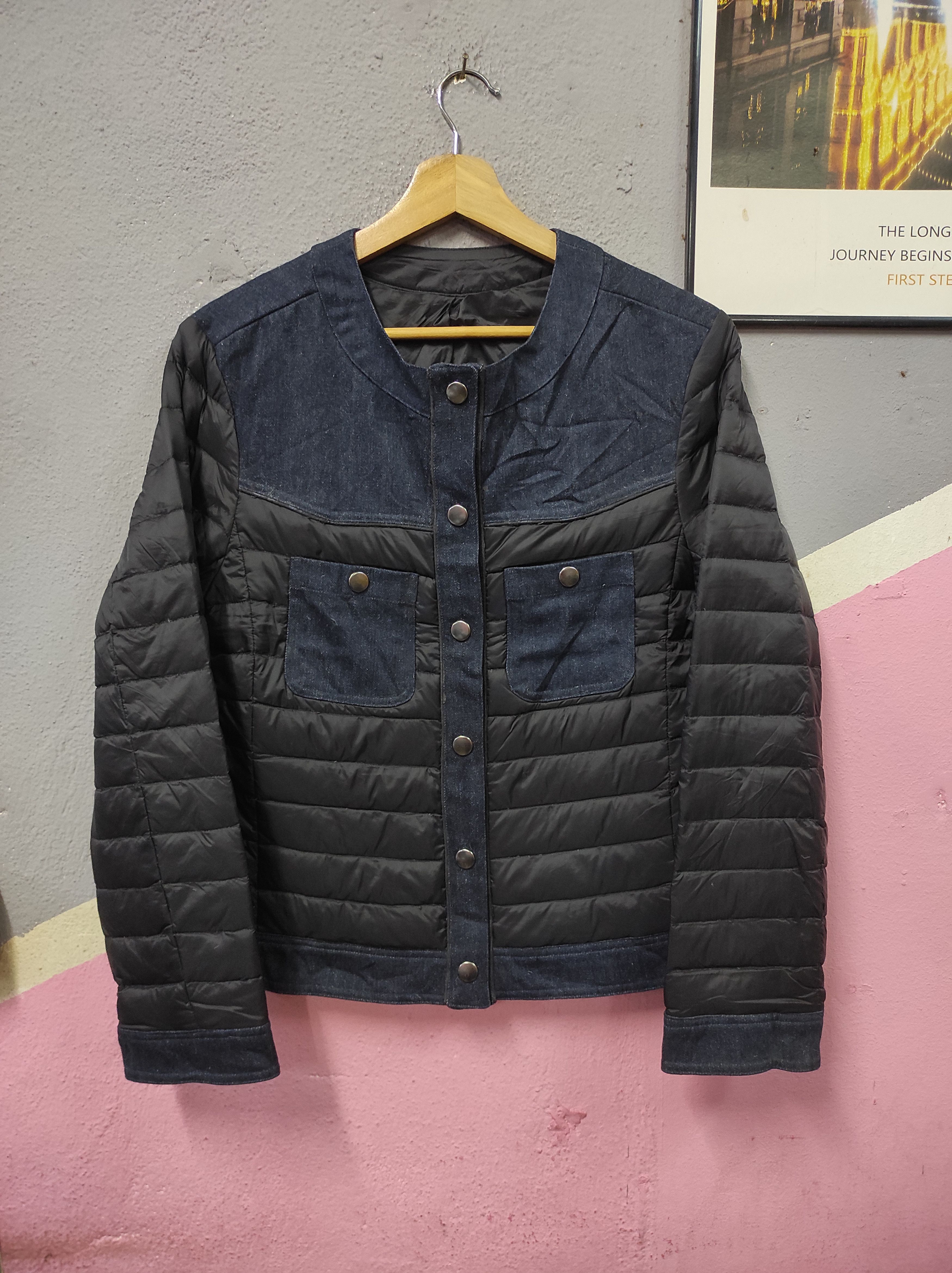 Japanese Brand KOIBITO MISAKI JAPAN DENIM PUFFER JACKET Size L / US 10 / IT 46 - 1 Thumbnail