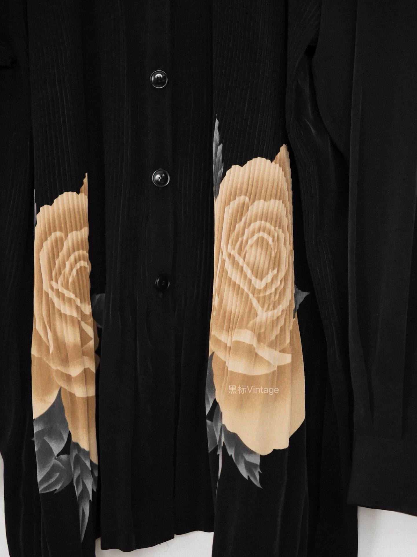 Yohji Yamamoto Yohji Yamamoto 15AW Archive Yellow Rose Yuzen Shirt Size L / US 10 / IT 46 - 6 Thumbnail
