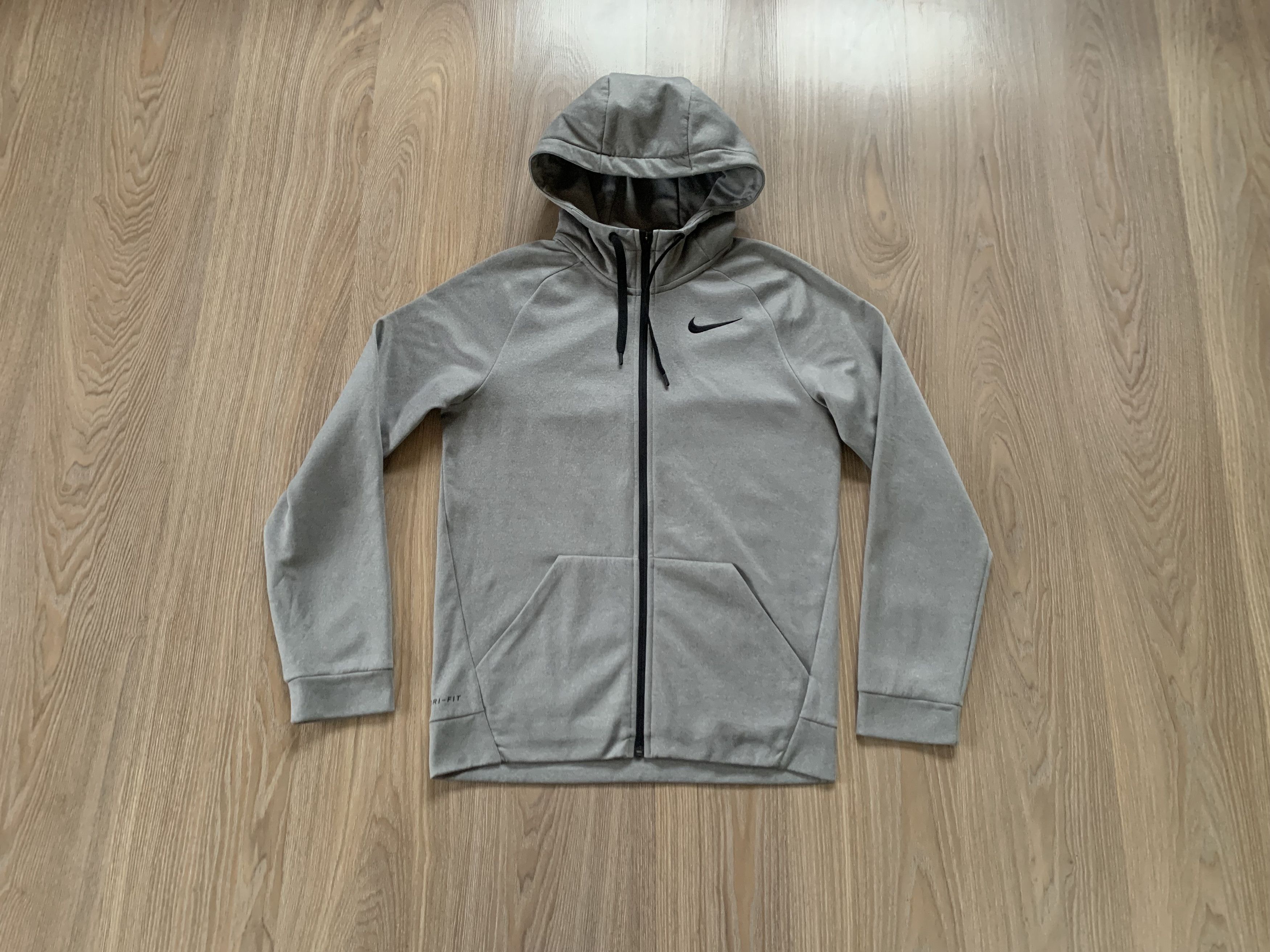 Nike Dri Fit Grey Zip Hoodie