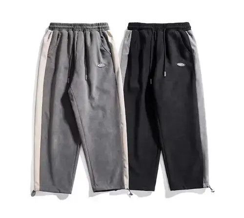Other 20AW Indigo Union Japan Black Pleuche Patchwork Sweatpants Size US 32 / EU 48 - 3 Thumbnail