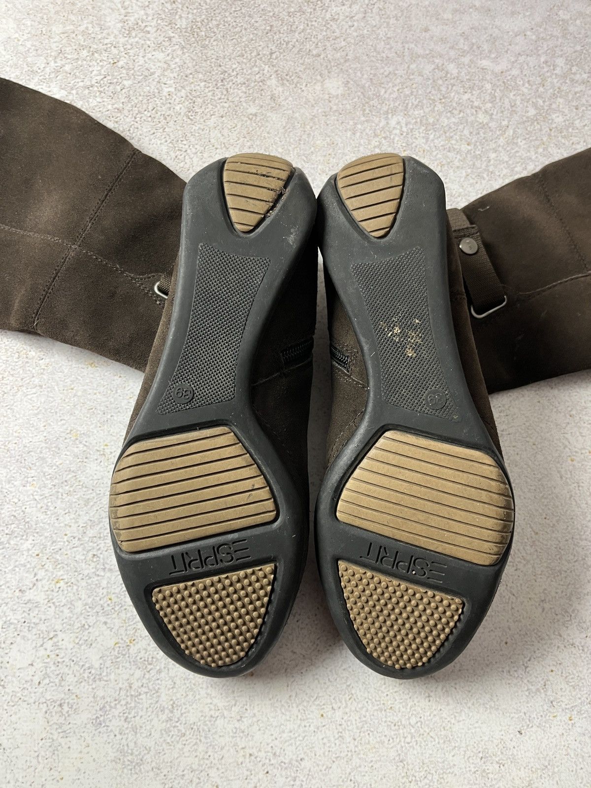 ESPIRIT Vintage Esprit Y2K Women's Suede Boxing High Top Flat Shoes Size US 9 / IT 39 - 8 Thumbnail