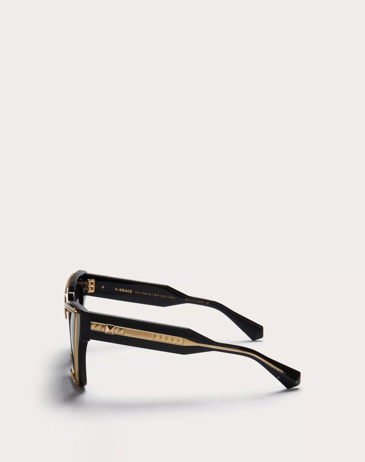 Valentino oc11z0725 Size: 54/ Cateye Acetate Frame in Black Size ONE SIZE - 3 Thumbnail