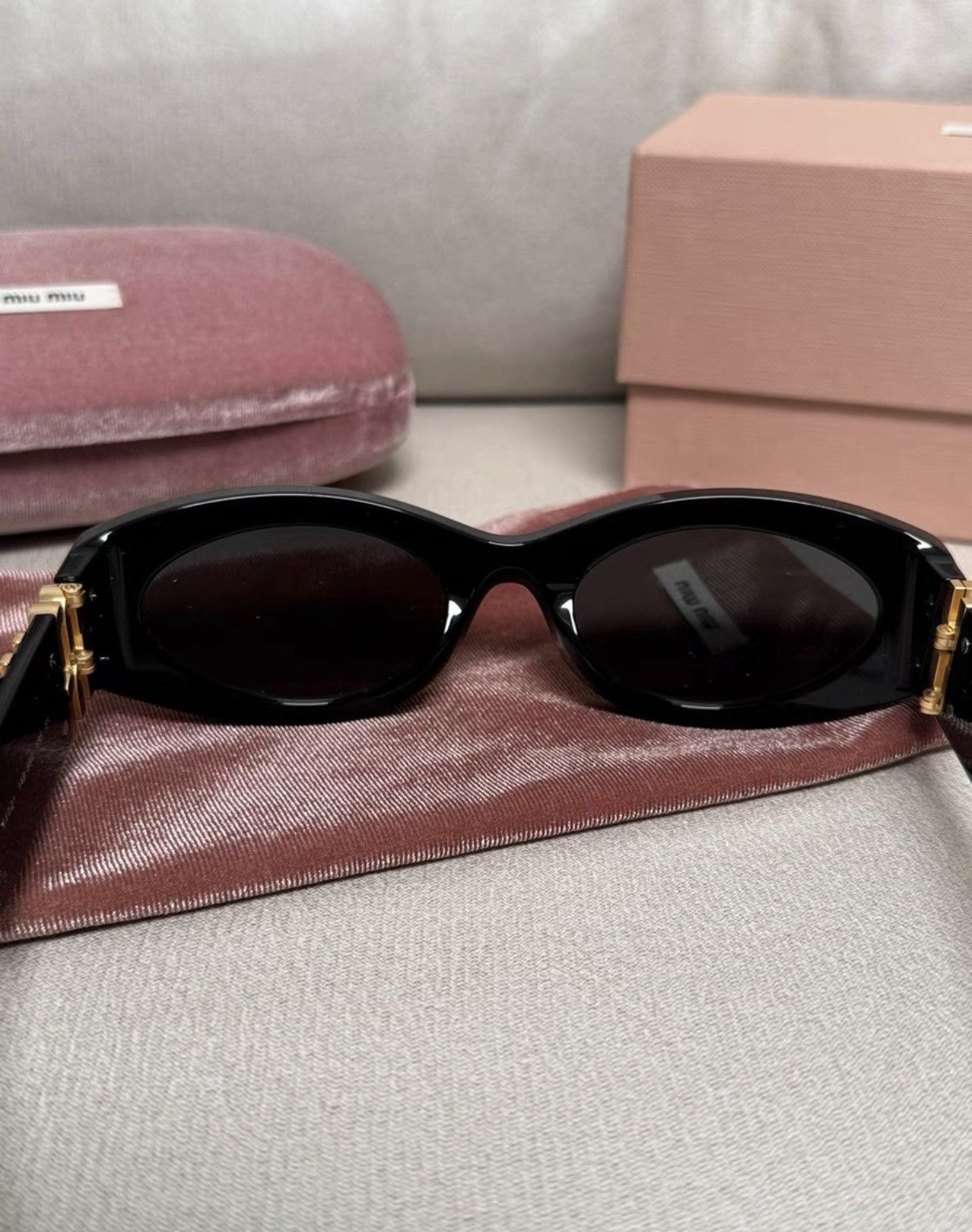 Miu Miu MIUMIU Sunglasses 11W Black Brand New Unused.K6 Size ONE SIZE - 5 Thumbnail