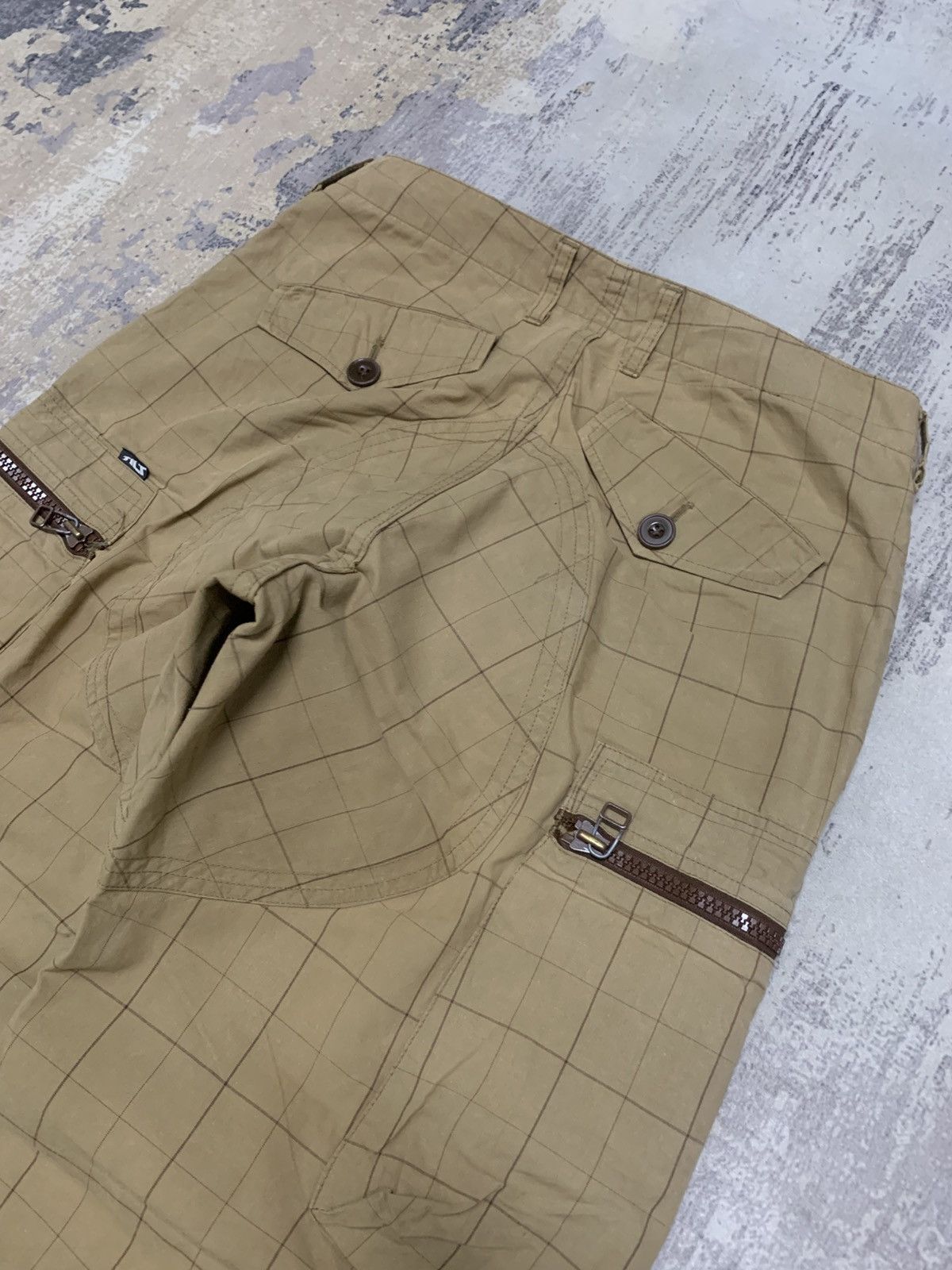 Japanese Brand Tilt Japanese Brand Plaid Cargo Pants Baggy Khaki Y2K Size US 30 / EU 46 - 14 Thumbnail