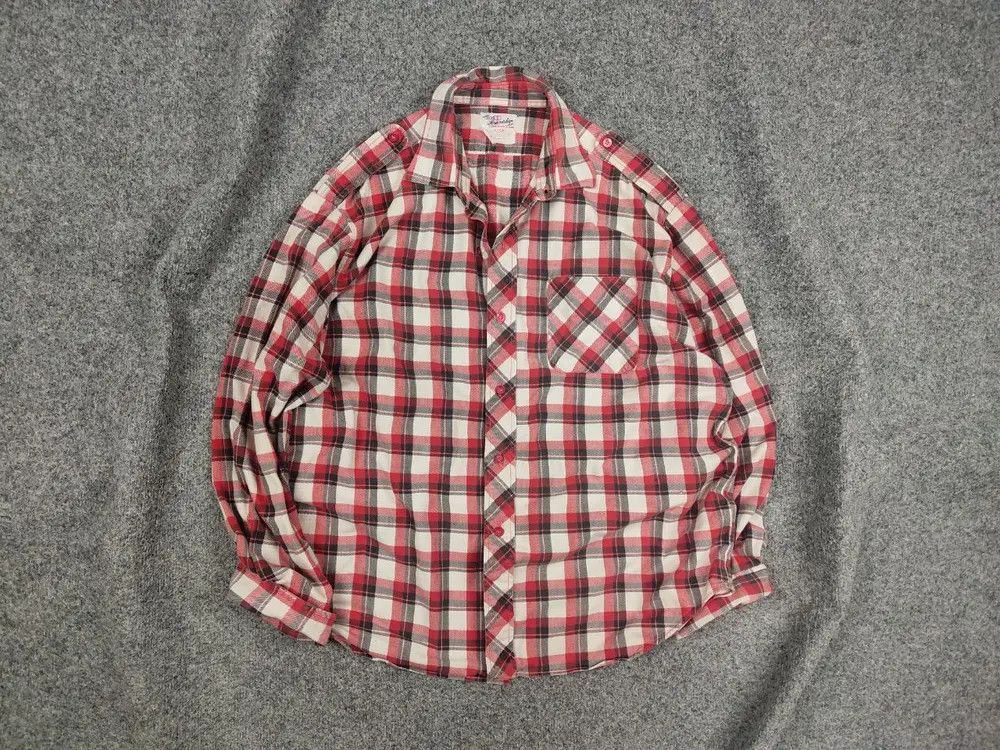 Japanese Brand Vintage 90's Friendship Japan Design Flannel Check Shirt Size US M / EU 48-50 / 2 - 1 Thumbnail
