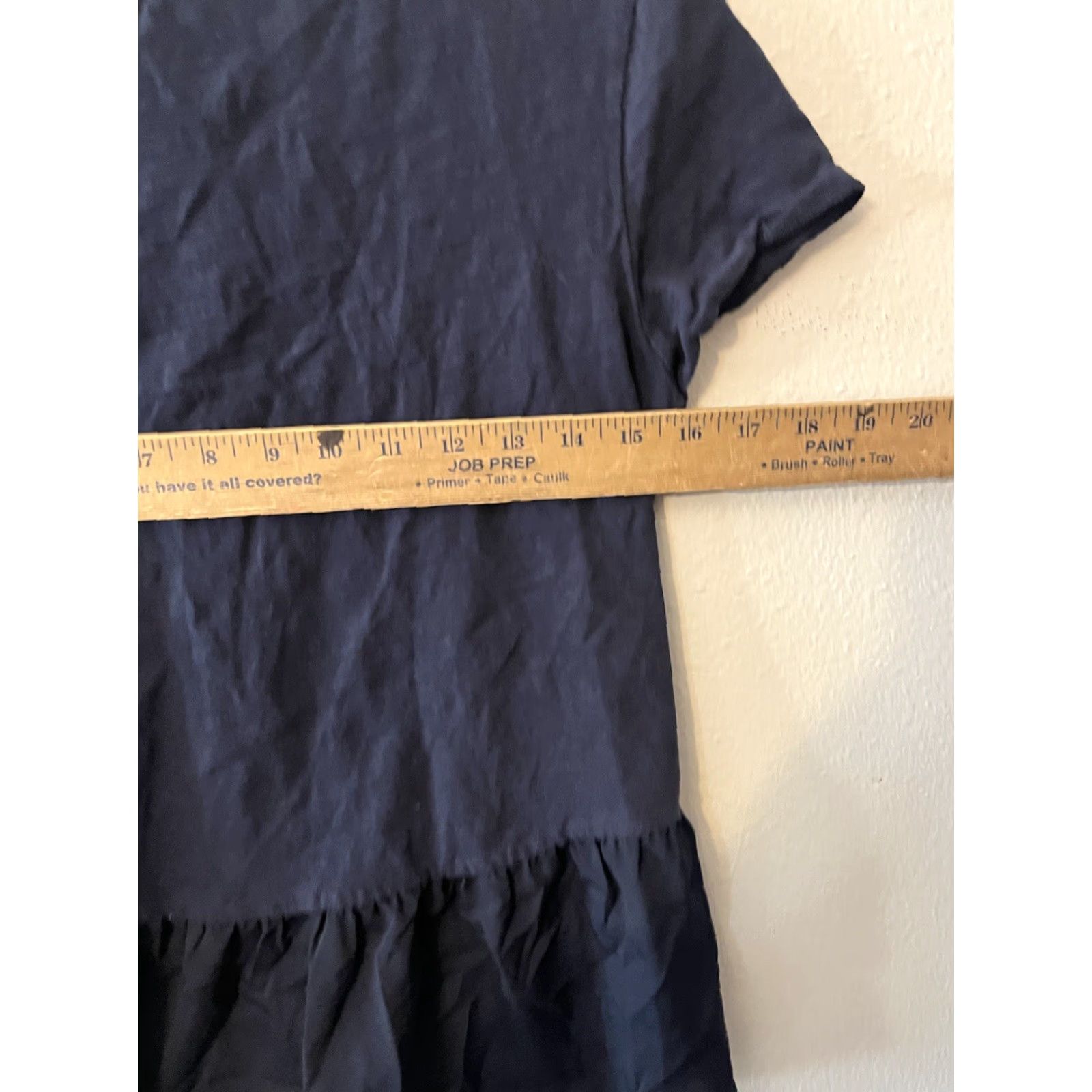 Banana Republic Banana Republic Shirt Womens Peplum T-Shirt Crew Neck Short Sleeve Navy Blue M Size M / US 6-8 / IT 42-44 - 4 Thumbnail