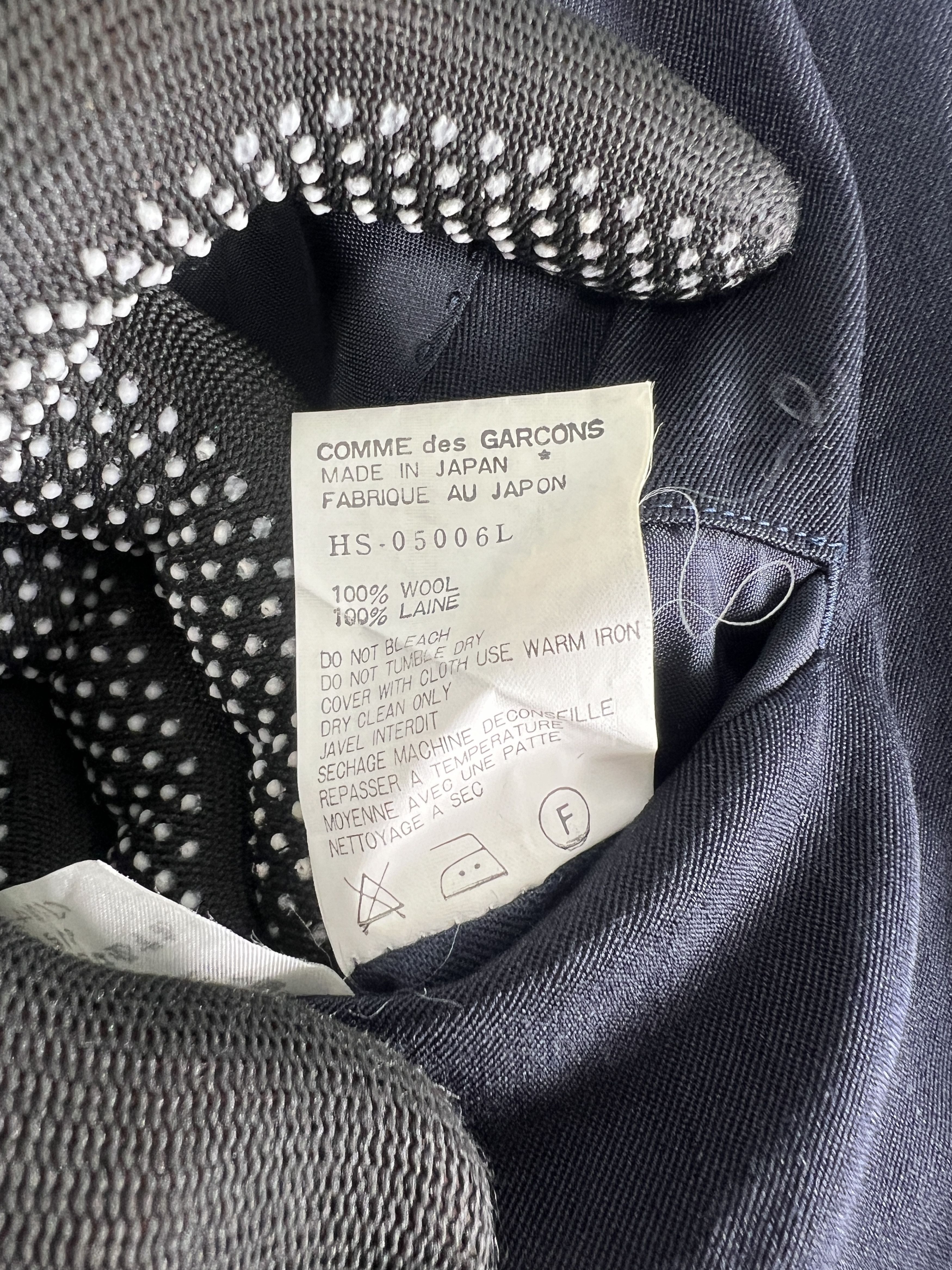 Comme des Garcons Homme Vintage AD1990 COMME des GARÇONS HOMME Blazer (L) GTMP244 Size 48R - 8 Thumbnail