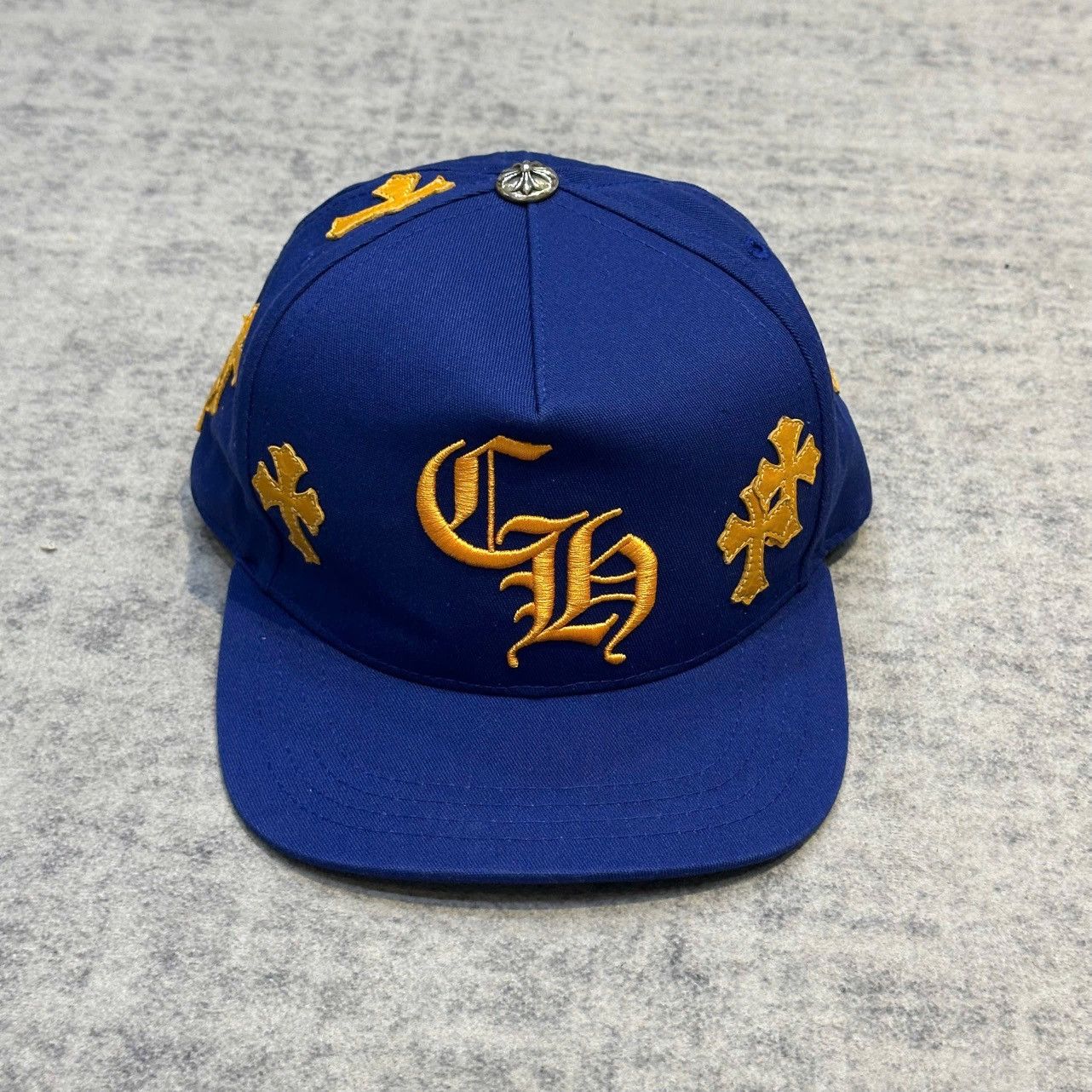 Chrome Hearts Chrome Hearts Baseball Cap Cotton x Polyester Blue/orange Size ONE SIZE - 1 Thumbnail