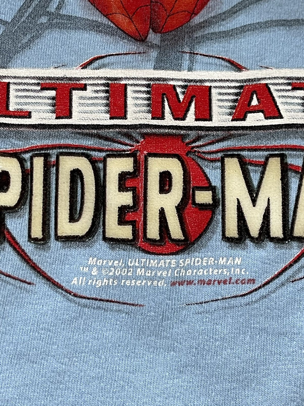 Marvel Comics × Vintage 2002 Ultimate Spider Man vintage t-shirt tee blue marvel Size US L / EU 52-54 / 3 - 7 Thumbnail