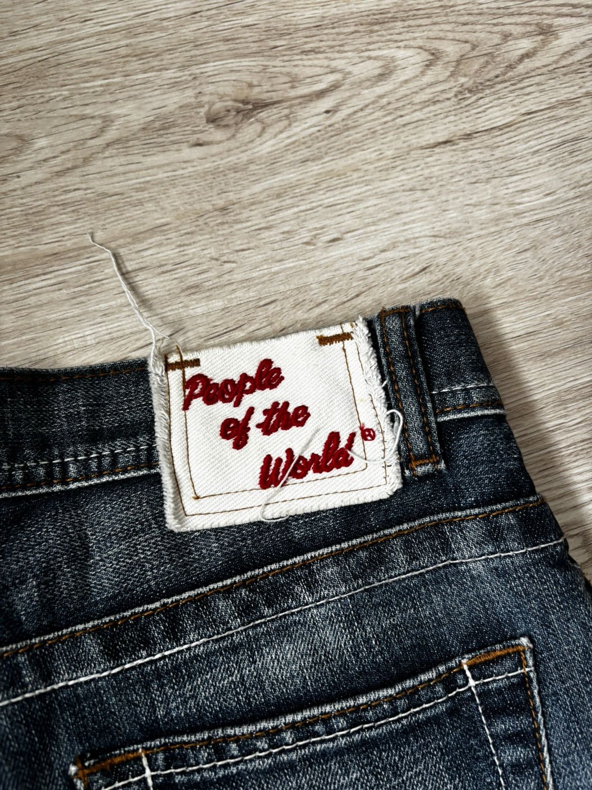 Other People of the World Vintage Y2K Flare Jeans Made in USA Size 25" / US 0 / IT 36 - 3 Thumbnail
