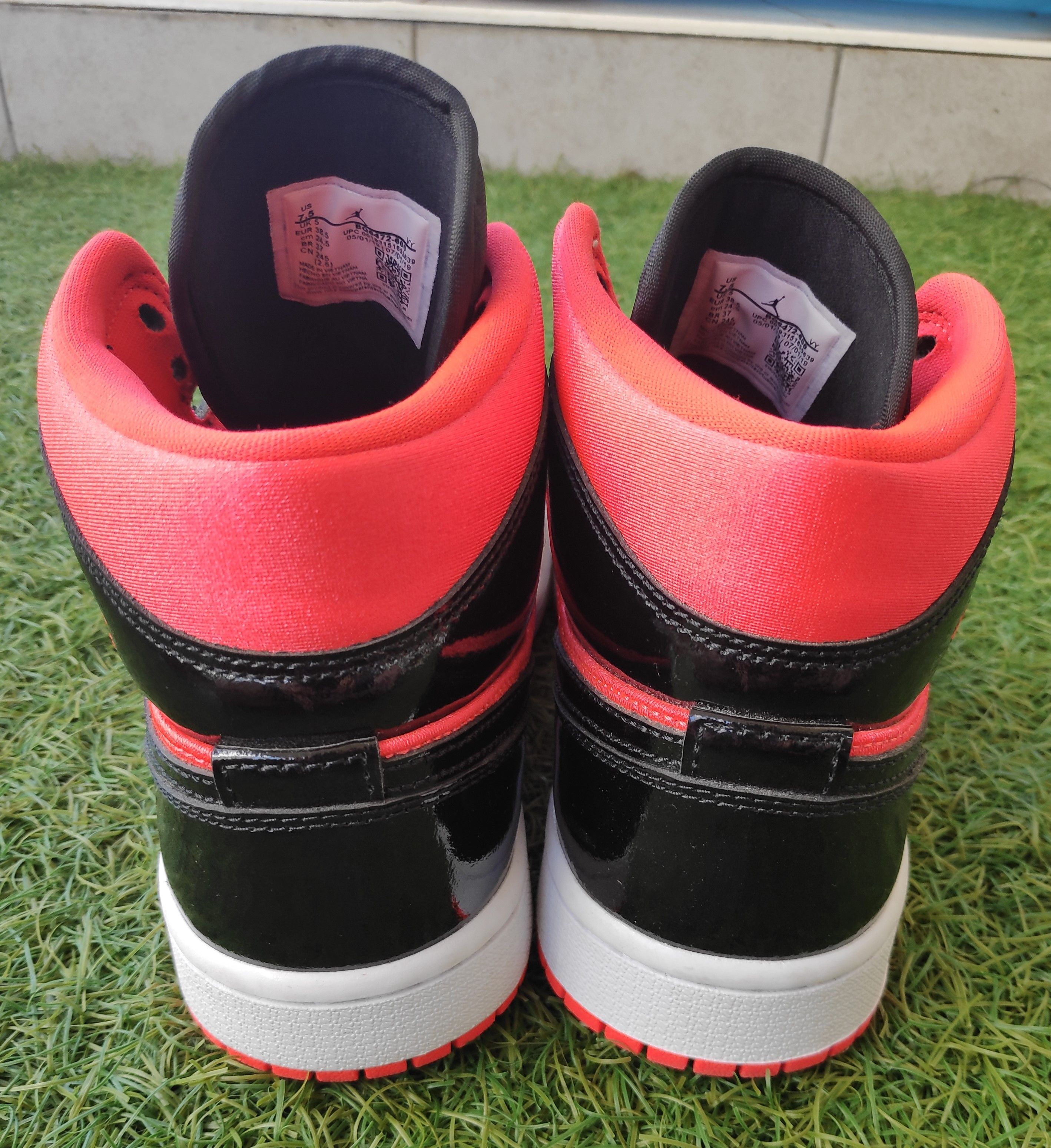 Nike Nike Air Jordan 1 Mid Hot Punch Size US 7.5 / IT 37.5 - 5 Thumbnail