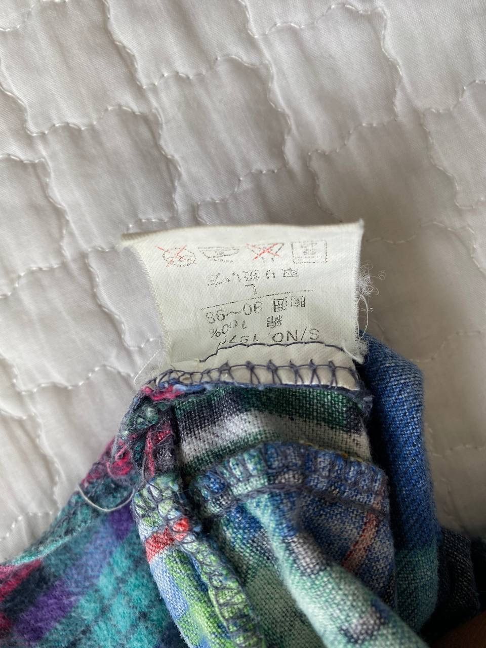Japanese Brand Vintage 90s Studio Canal Patchwork Longsleeve Shirt Size US XL / EU 56 / 4 - 8 Thumbnail
