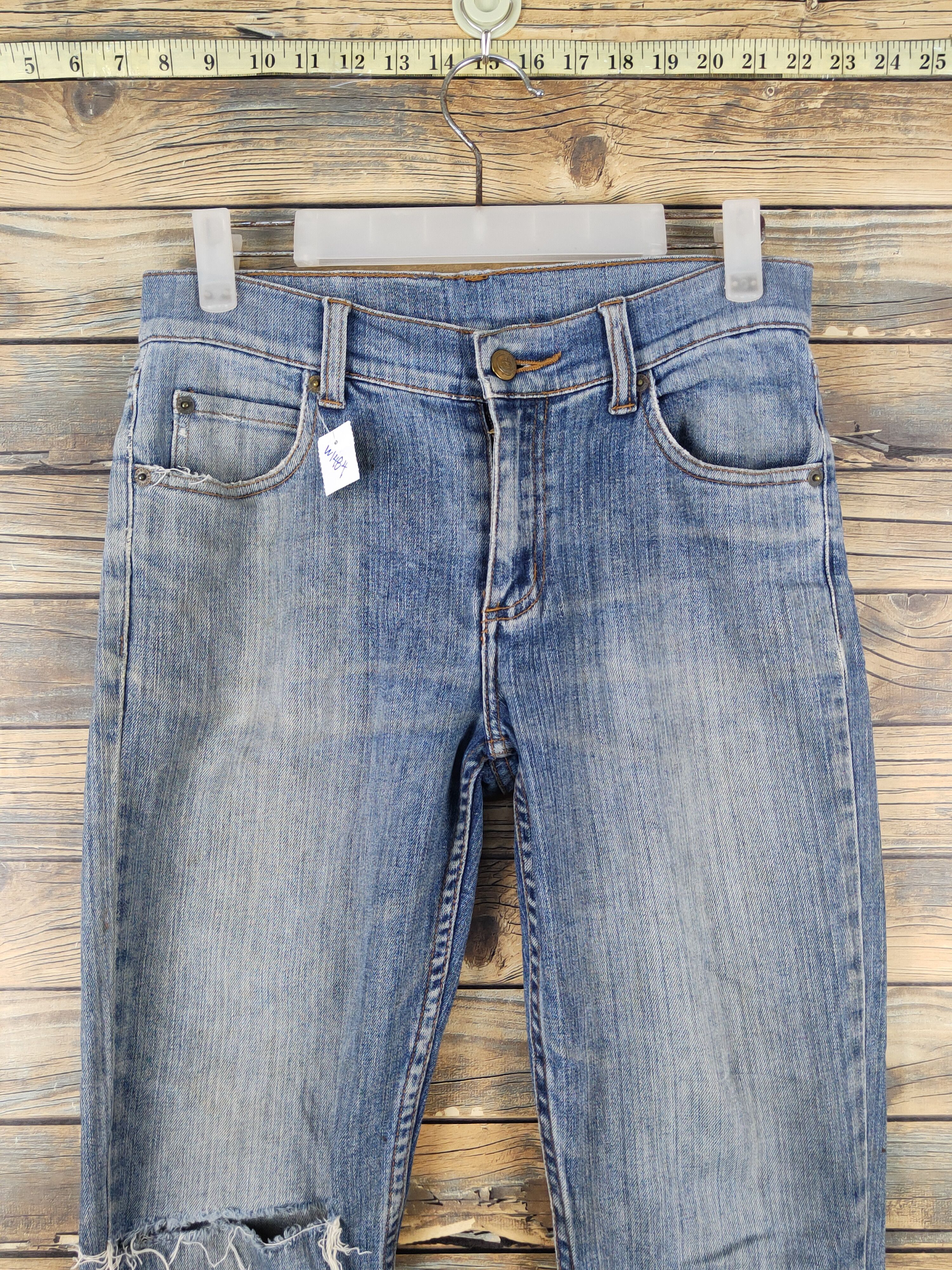 Cheap Monday Cheap Monday Blue Distressed Ripped denim Jeans #W1484 Size US 30 / EU 46 - 2 Thumbnail
