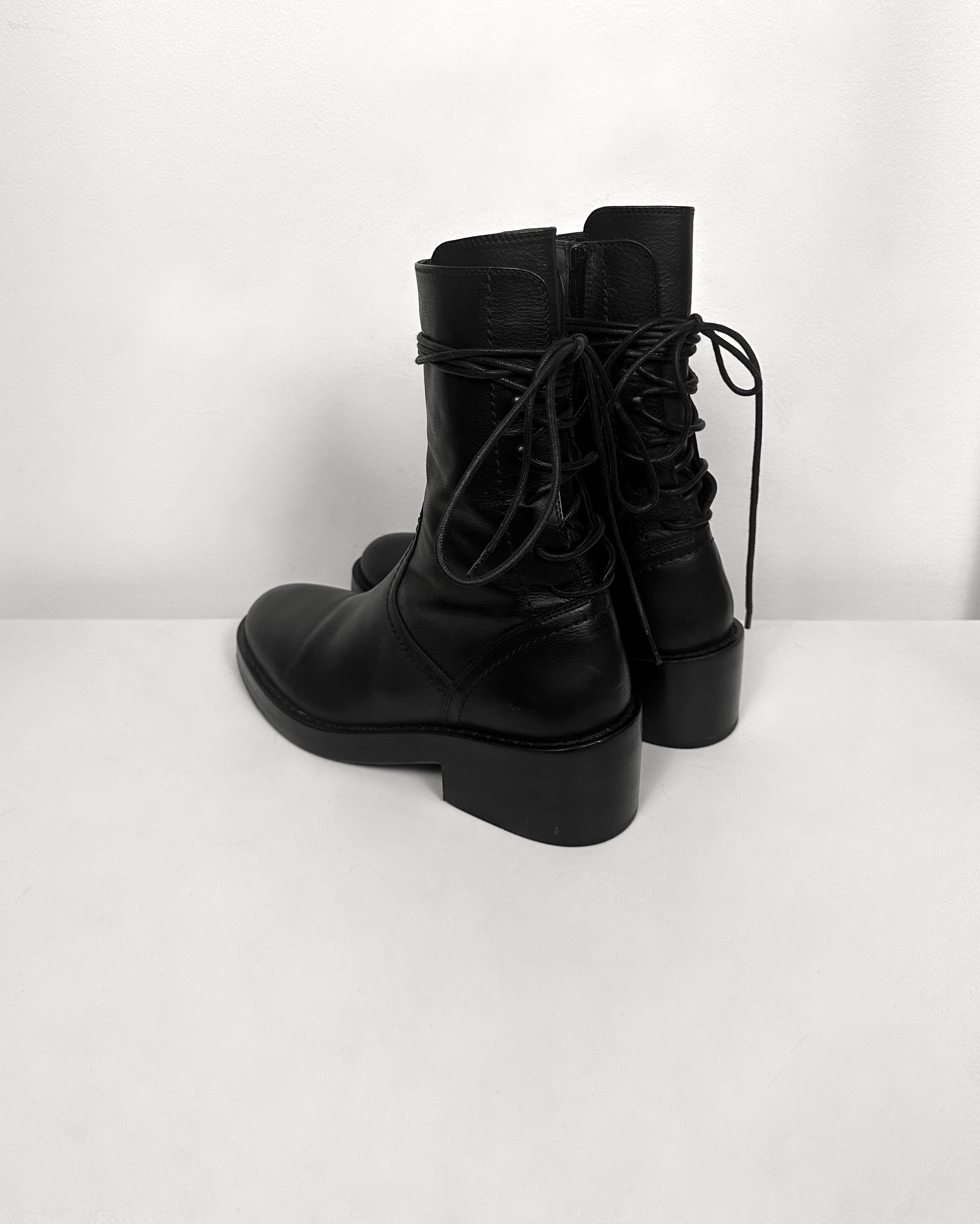 Ann Demeulemeester Ann Demeulemeester Backlace Vitello Boots Size US 7.5 / EU 40-41 - 2 Thumbnail