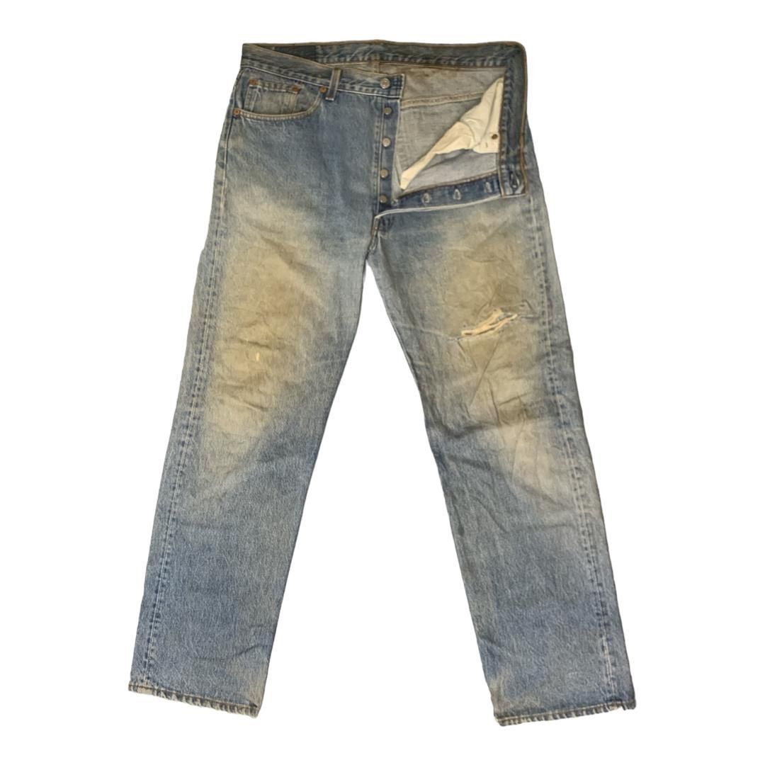 Levi's Vintage Clothing Vintage Levi’s 501xx Distressed Denim Size US 36 / EU 52 - 1 Thumbnail
