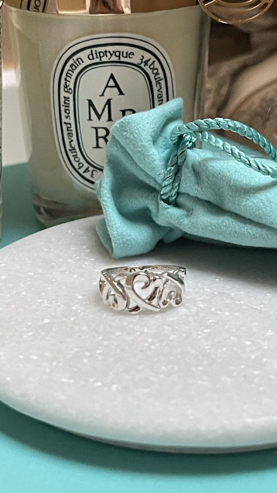 Tiffany & Co. TIFFANY & Co. Picasso Triple Heart Silver Ring Size 5.25NEW Size ONE SIZE - 3 Thumbnail