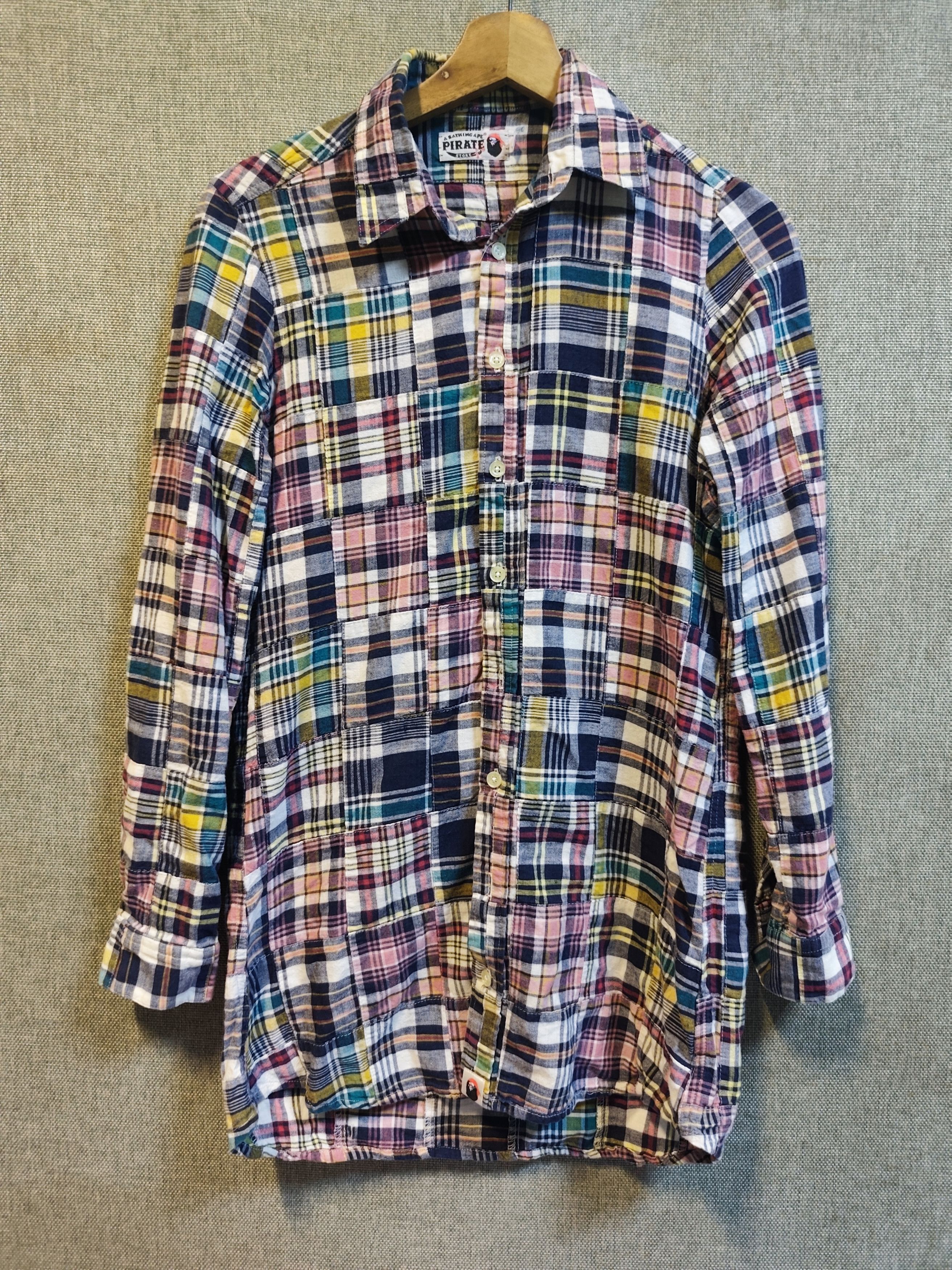 Bape Bape Pirate Store Flannel Patchwork Shirt Size S / US 4 / IT 40 - 1 Thumbnail