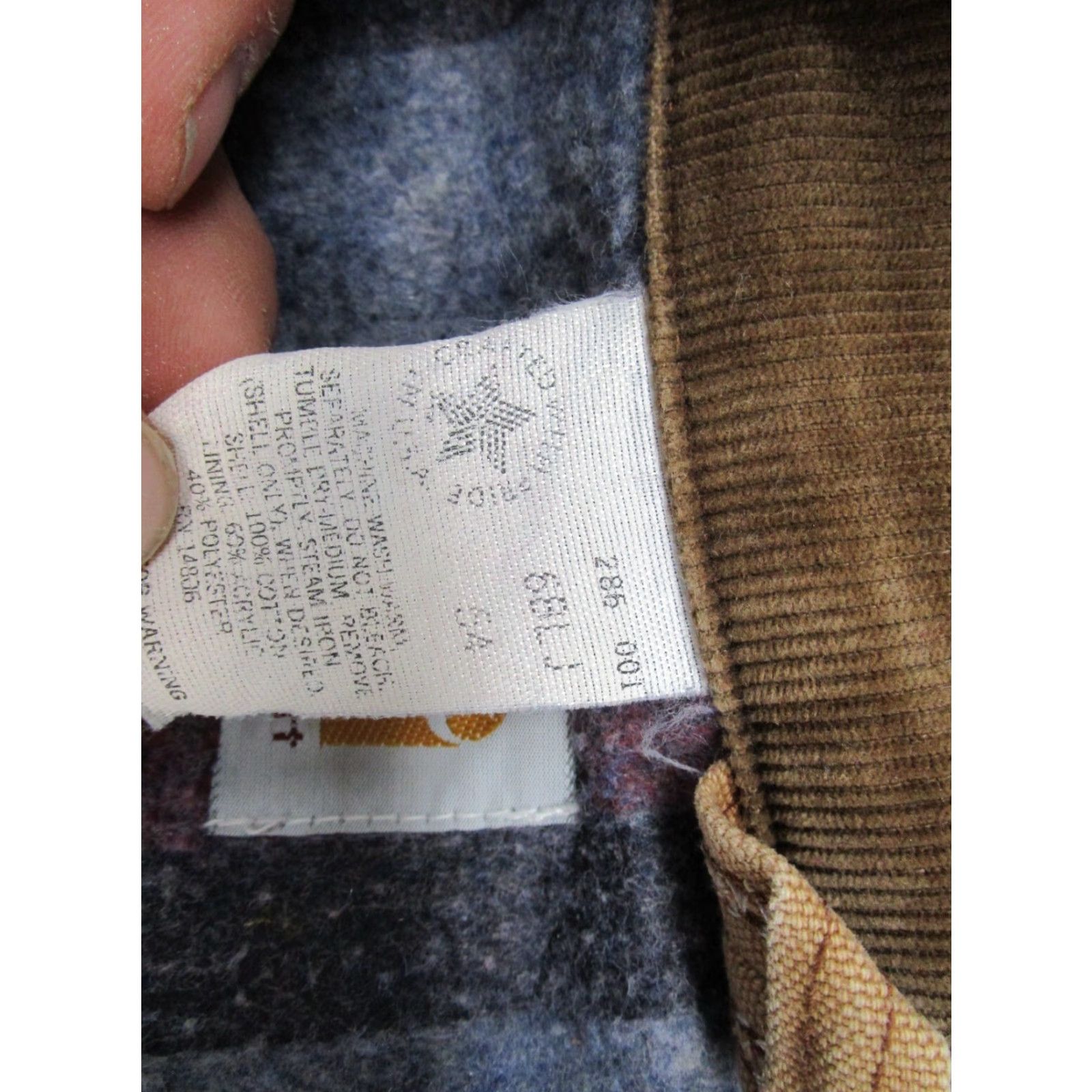 Carhartt VINTAGE Carhartt Beige Full Zip Blanket Lined Jacket Mens Size 54 6BLJ USA Size US L / EU 52-54 / 3 - 3 Thumbnail