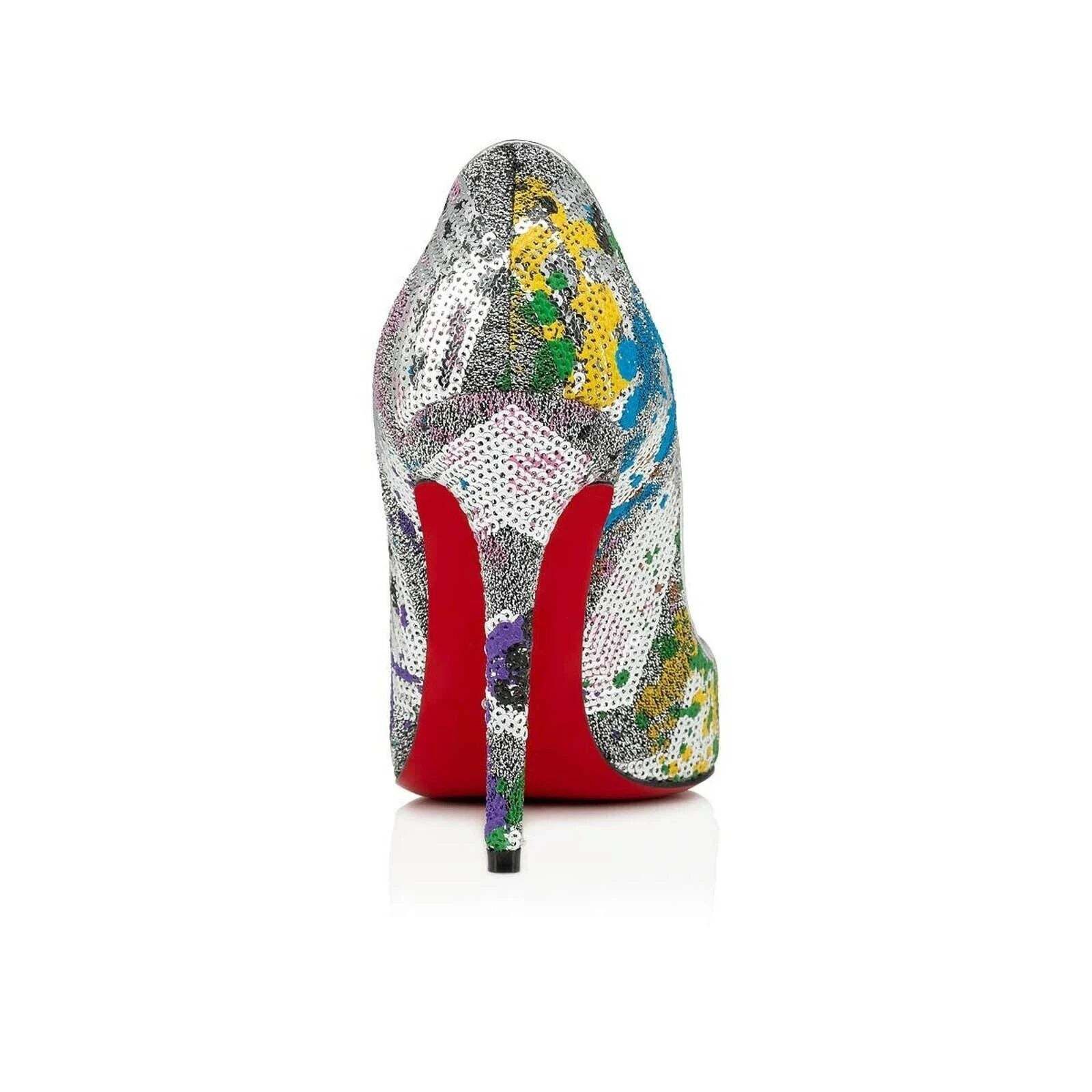 Christian Louboutin Christian Louboutin Pigalle Follies 100 Paillette Splash Size US 7.5 / IT 37.5 - 9 Thumbnail
