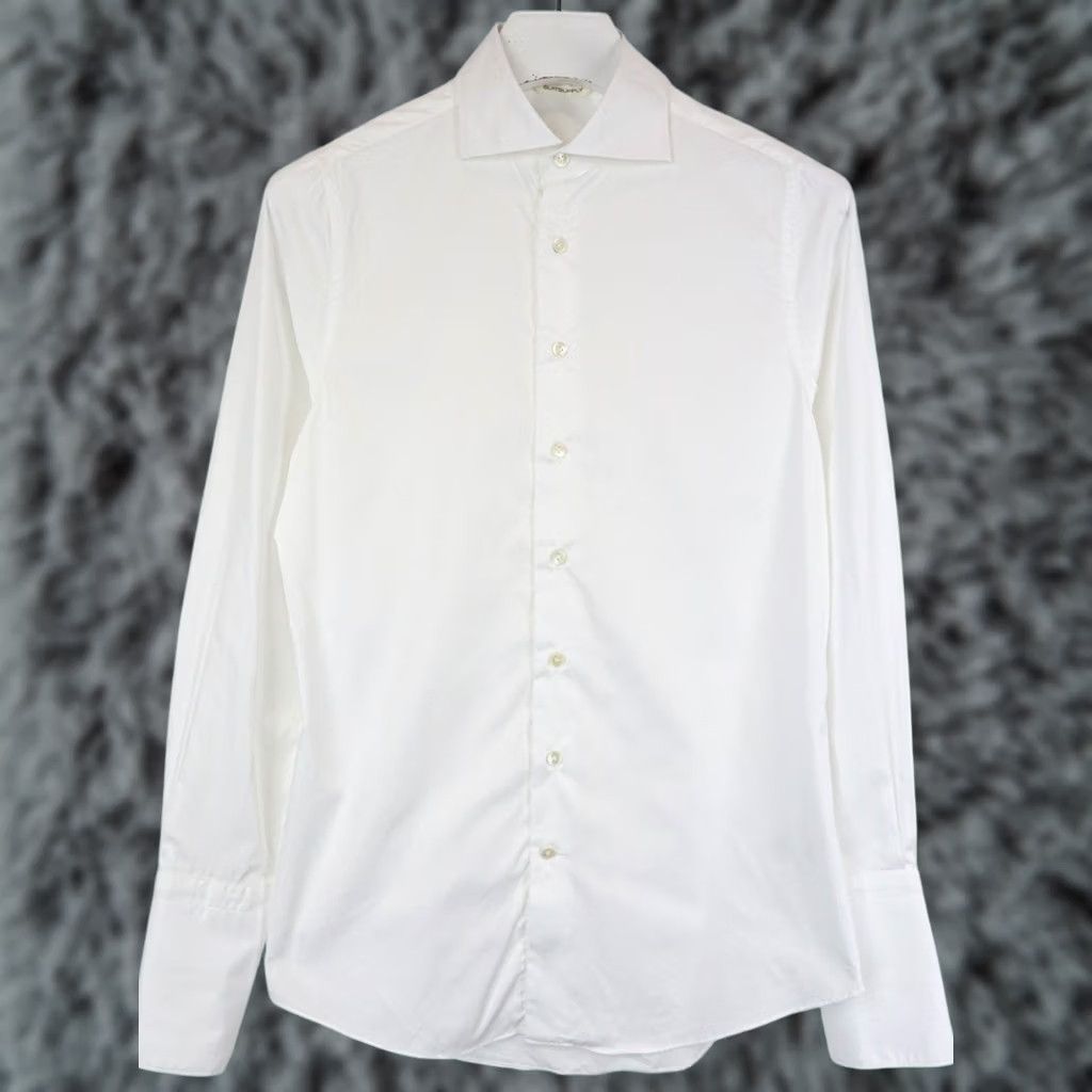 Suitsupply SUITSUPPLY Formal Shirt Extra Slim Fit Men's MEDIUM Collared Long Sleeve White Size 40R - 1 Thumbnail