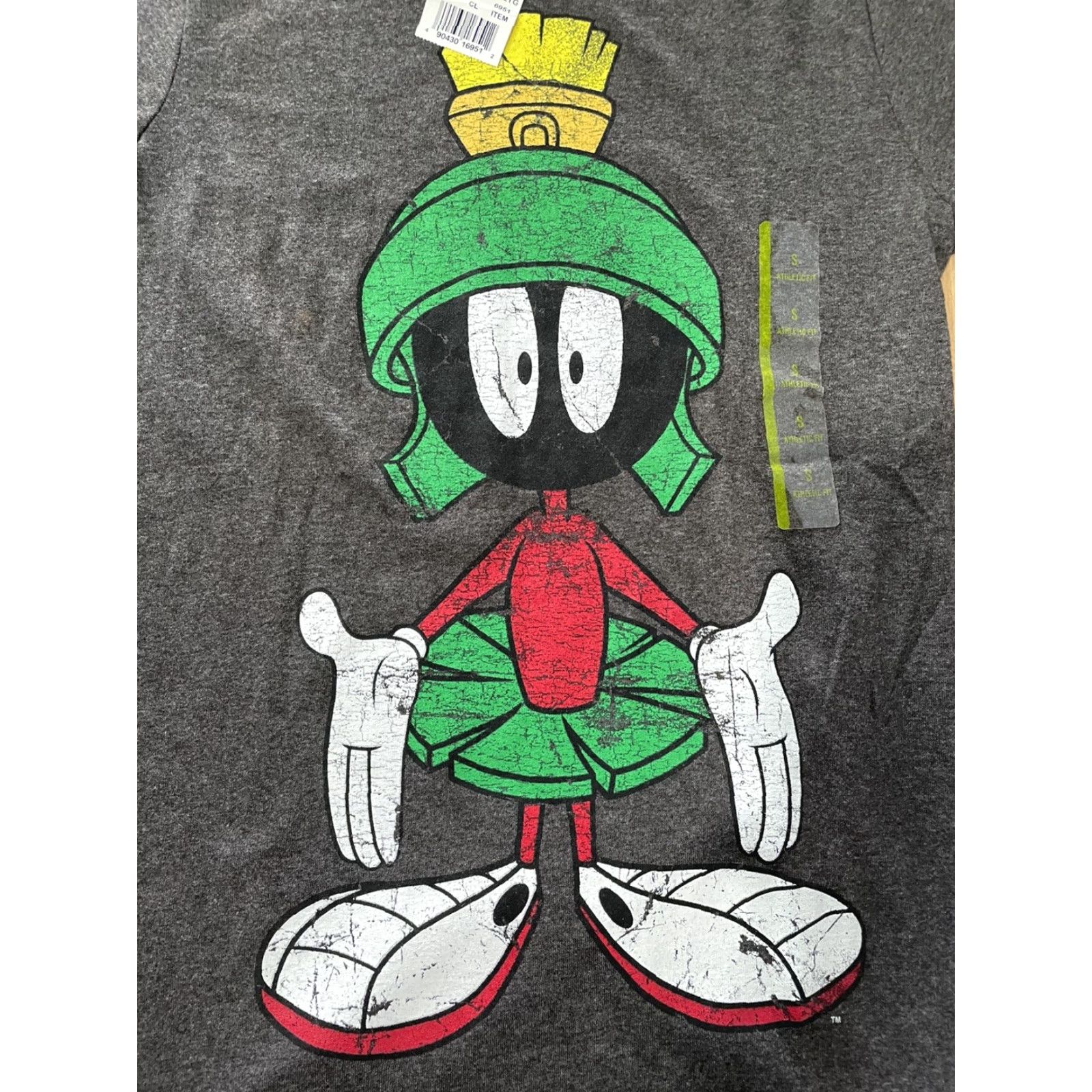 Vintage VINTAGE Looney Tunes Marvin the Martian Charcoal T-Shirt Small Gray Unisex Adult Short Sleeve Size US S / EU 44-46 / 1 - 3 Thumbnail
