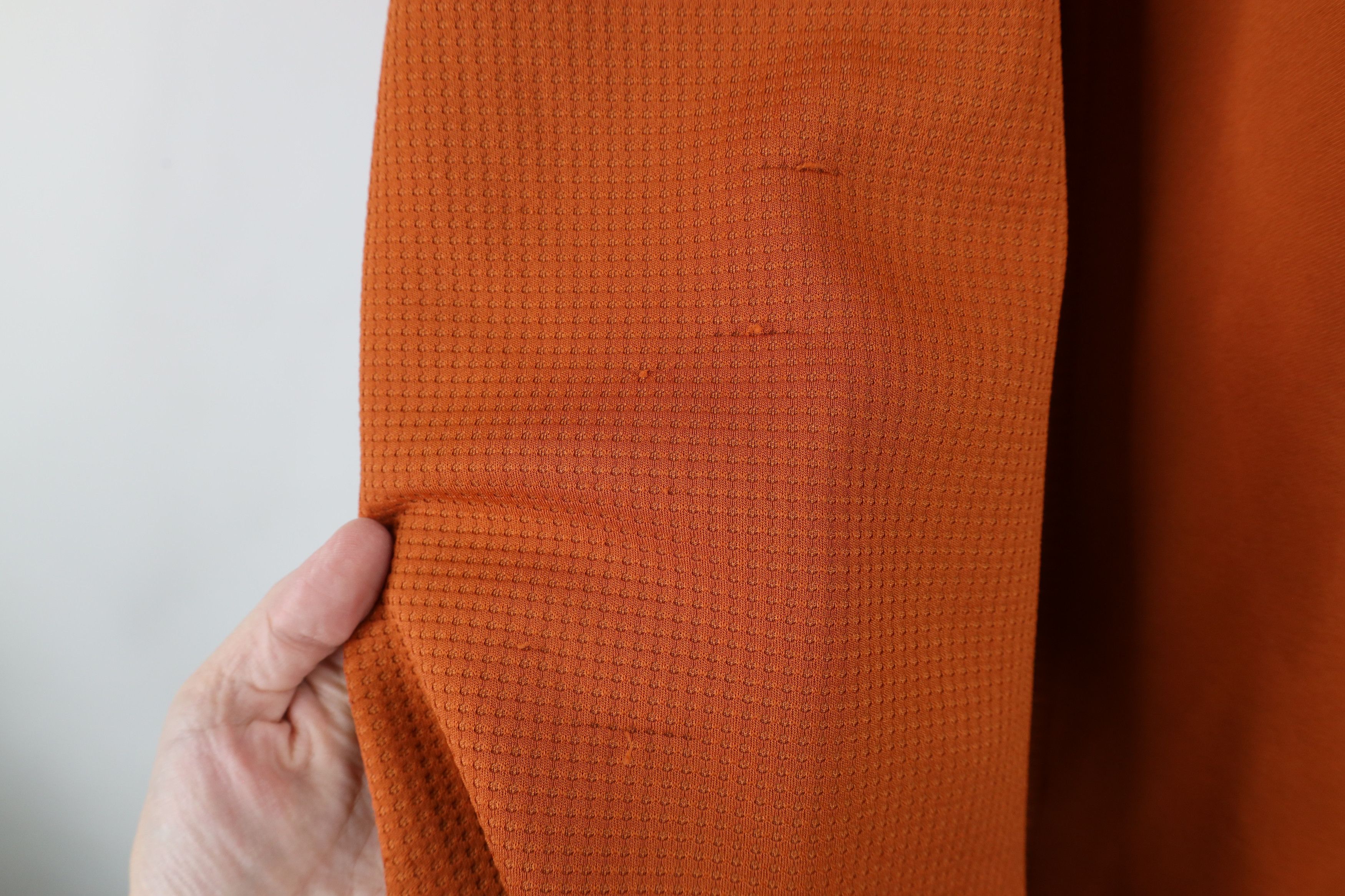 Majestic × Vintage Vintage Majestic Waffle Knit Fleece Lined Sweatshirt Orange Size US XXL / EU 58 / 5 - 5 Thumbnail