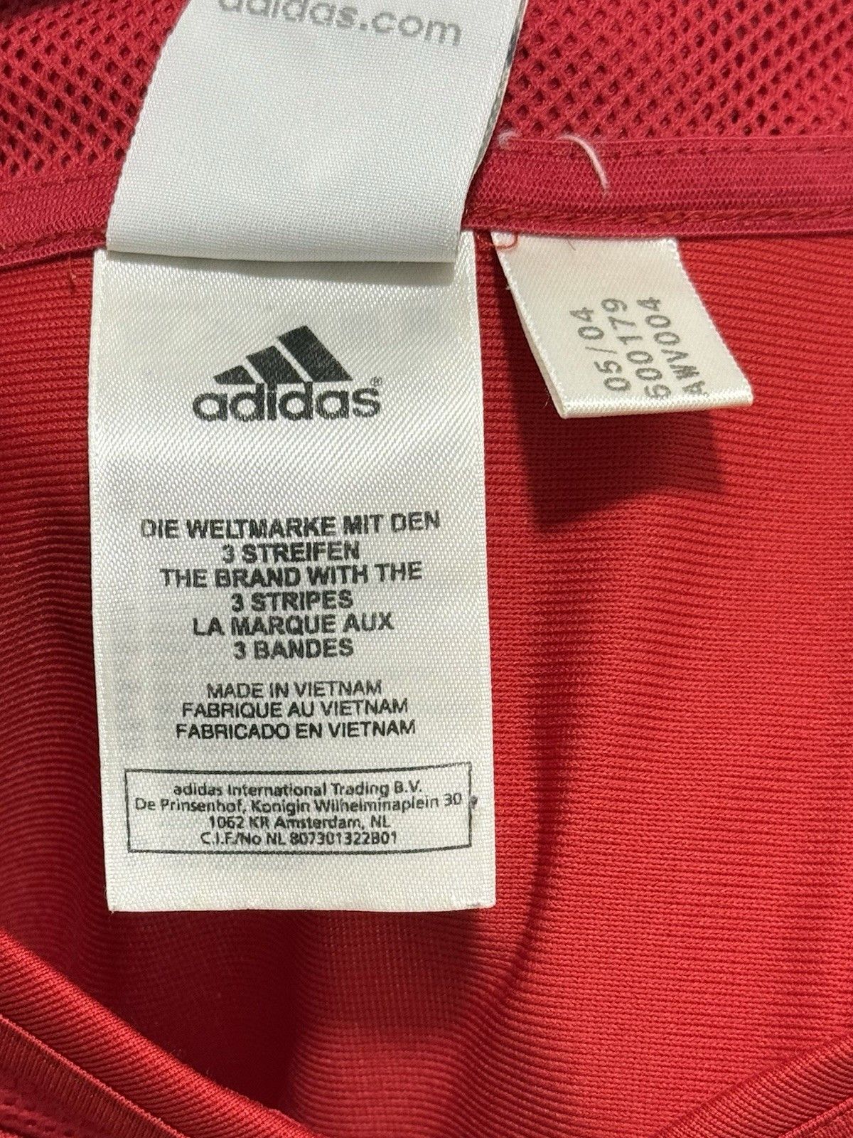 Adidas Spain National 2003 2004 2005 Home Football Soccer Jersey Size US L / EU 52-54 / 3 - 11 Thumbnail