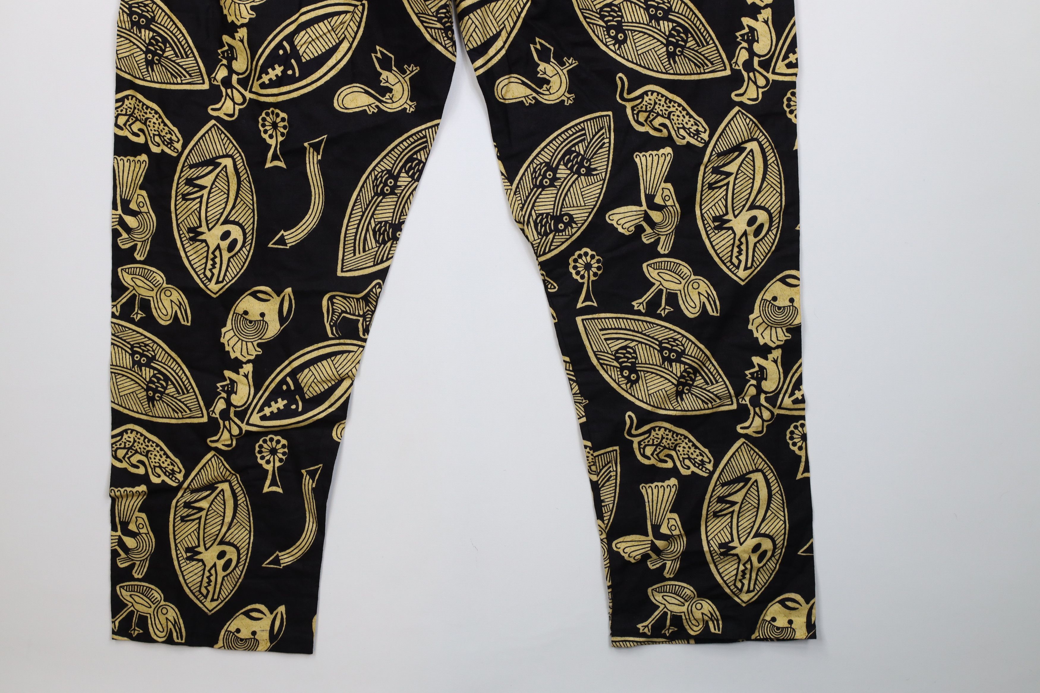 Vintage Vintage 90s Streetwear African Art Safari Harem Pants USA Size 28" / US 6 / IT 42 - 13 Thumbnail