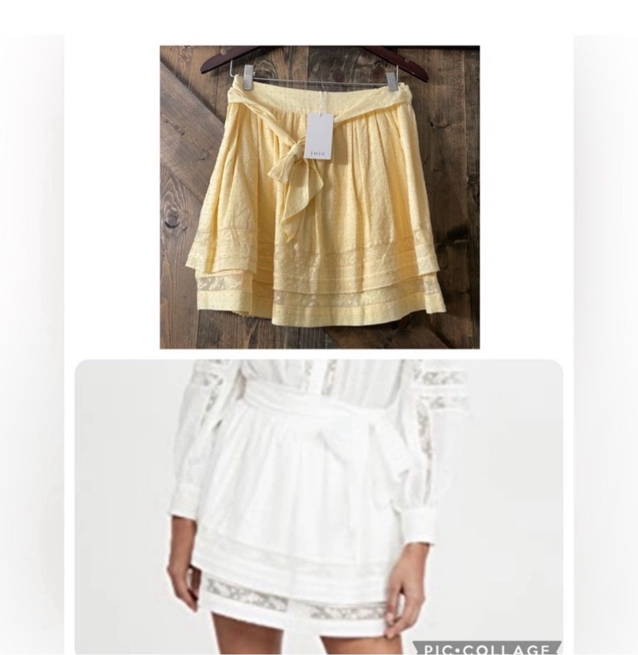 Joie Joie Rare Yellow Lace & Polka-Dotted Amerie Mini Skirt NEW Size 27" / US 4 / IT 40 - 3 Thumbnail