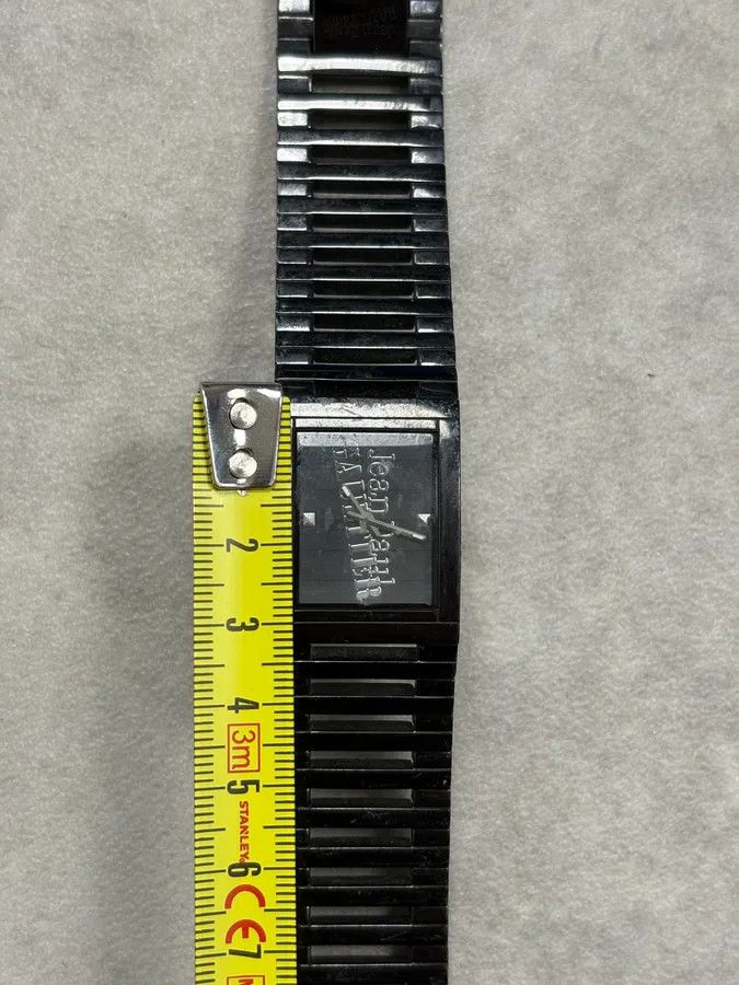 Jean Paul Gaultier 2000s Jean Paul Gaultier Black Rail Watch Size ONE SIZE - 12 Thumbnail