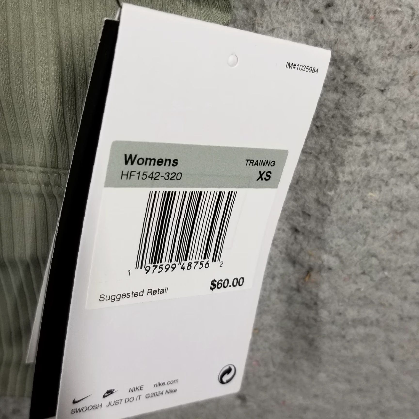 Nike Nike Women Sports Bra XS Light Army Support Padded Longline Activewear Size ONE SIZE - 3 Thumbnail