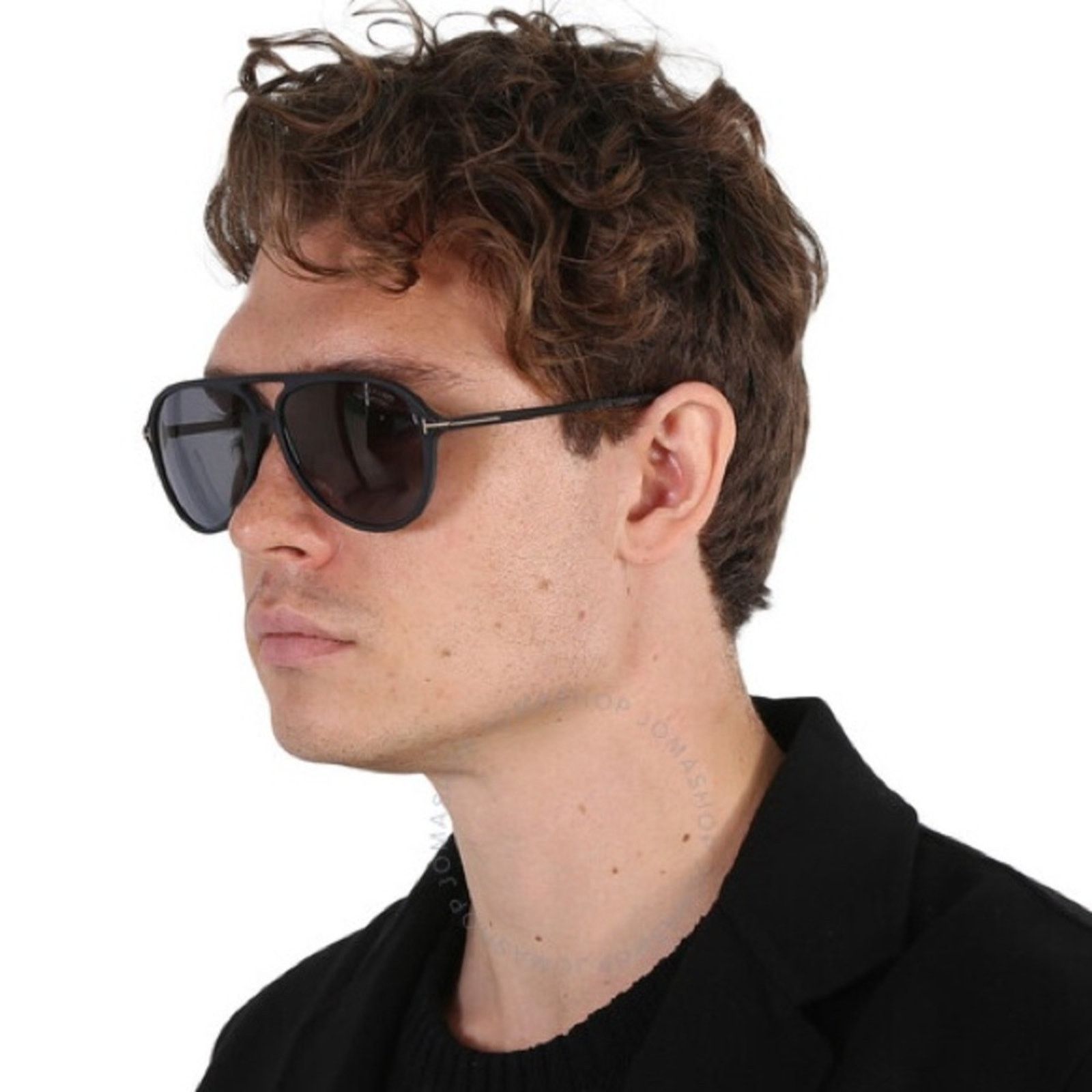 Tom Ford NEW TOM FORD Samson FT0909/S 02D Matte Black/Polarized Size ONE SIZE - 11 Thumbnail