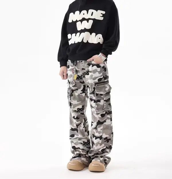 Japanese Brand Vintage Street Camouflage Loose Casual Work Pants Size US 28 / EU 44 - 5 Thumbnail