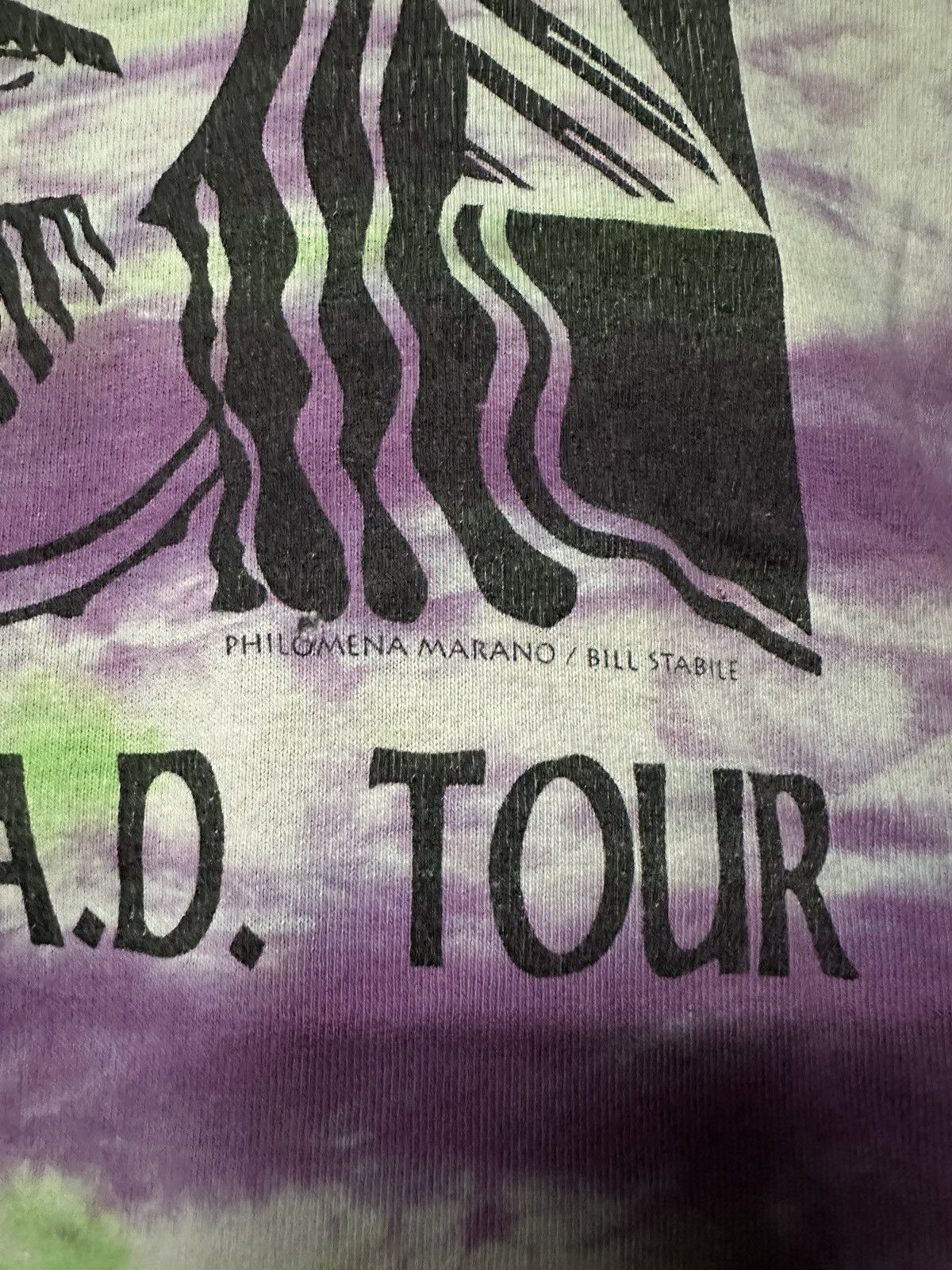 Band Tees × Vintage Vintage 90s A D Philomena Marano Tour Single Stitch Tee Size US XL / EU 56 / 4 - 4 Thumbnail