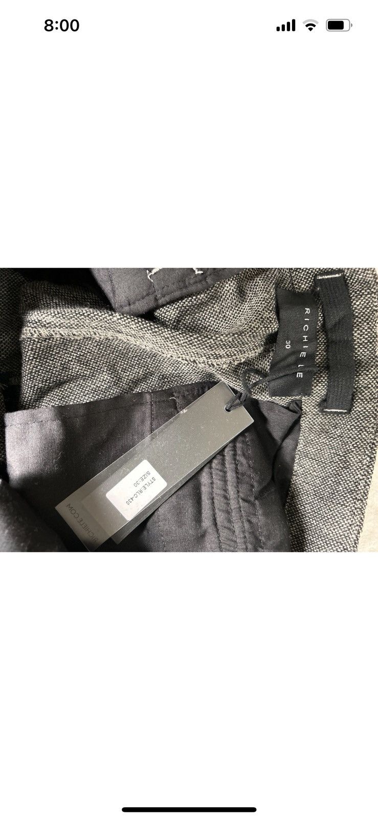 Richie Le Collection Richie Le Cargos RLC-430 Size 30 Textured Utility Zip Pocket Size US 30 / EU 46 - 2 Thumbnail