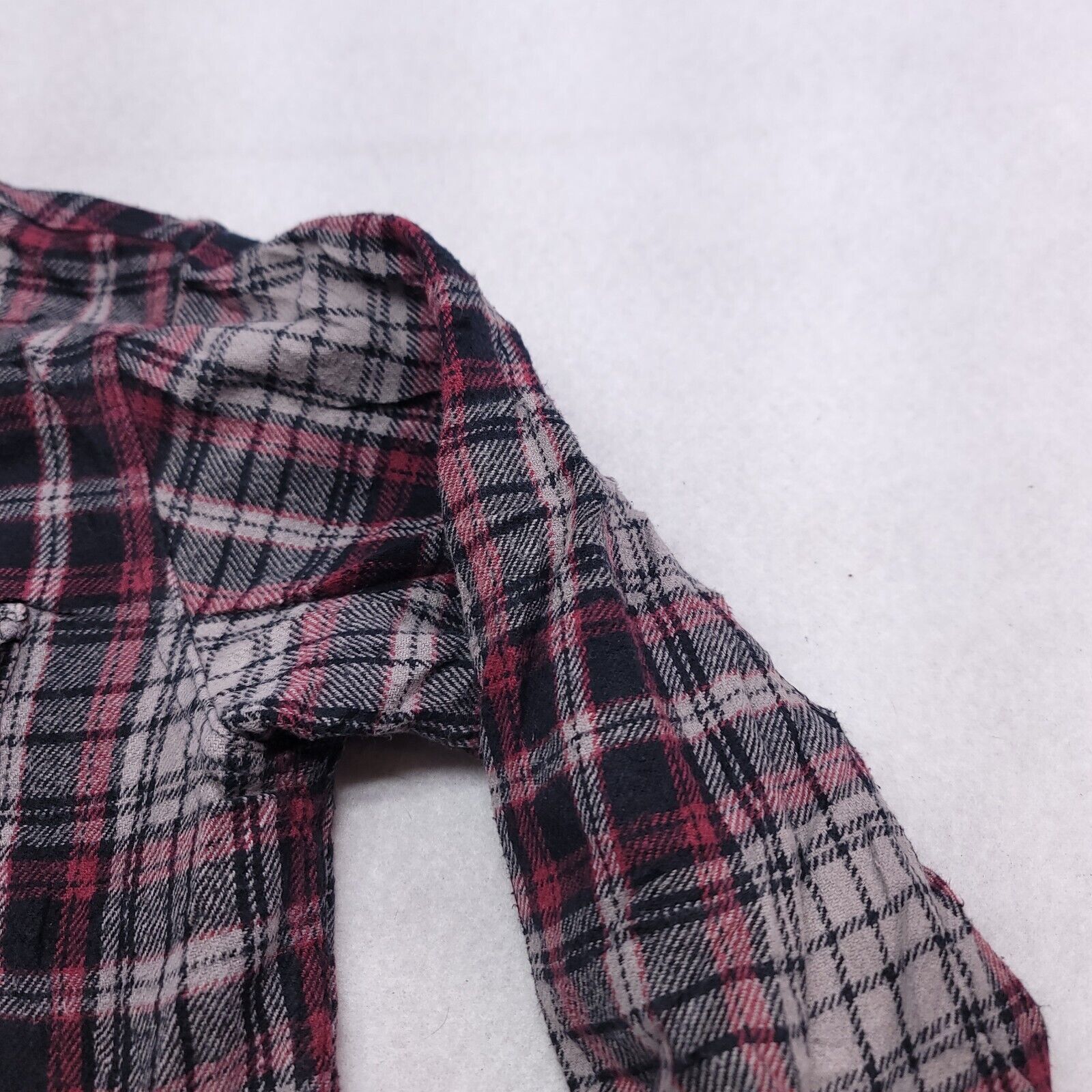 PD&C PD & C Tartan Flannel Shirt Adult Men Size Large L Black Red Size US L / EU 52-54 / 3 - 5 Thumbnail