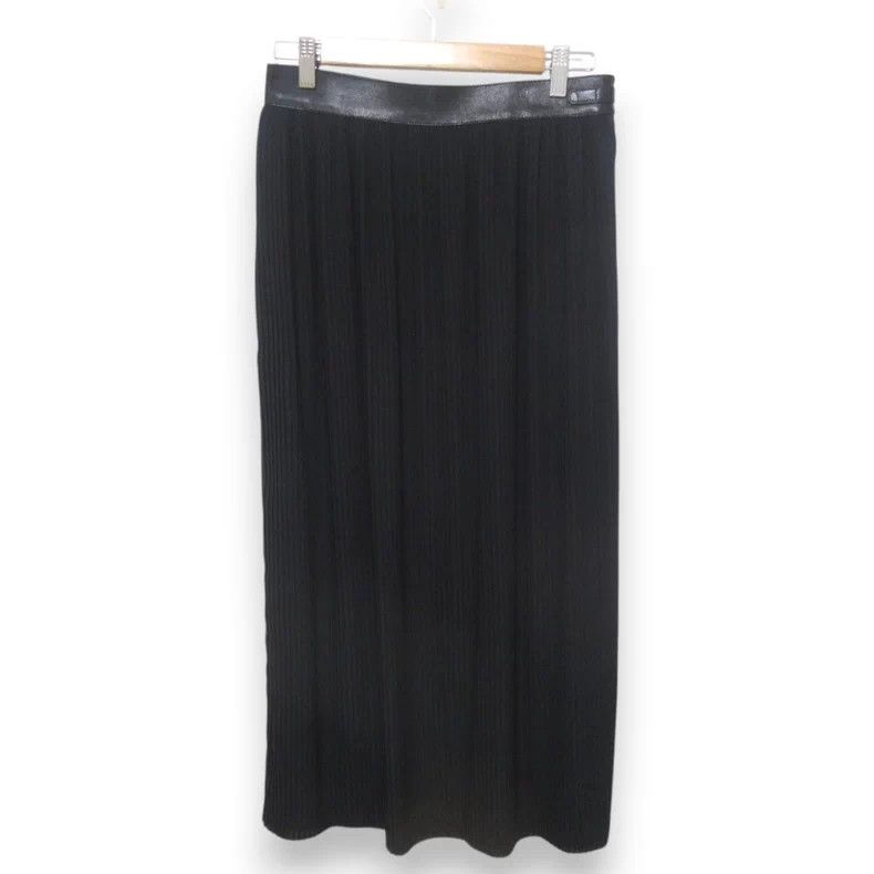 Hermes Hermes Leather Waistband Pleated Skirt Size US 38 / EU 54 - 1 Thumbnail