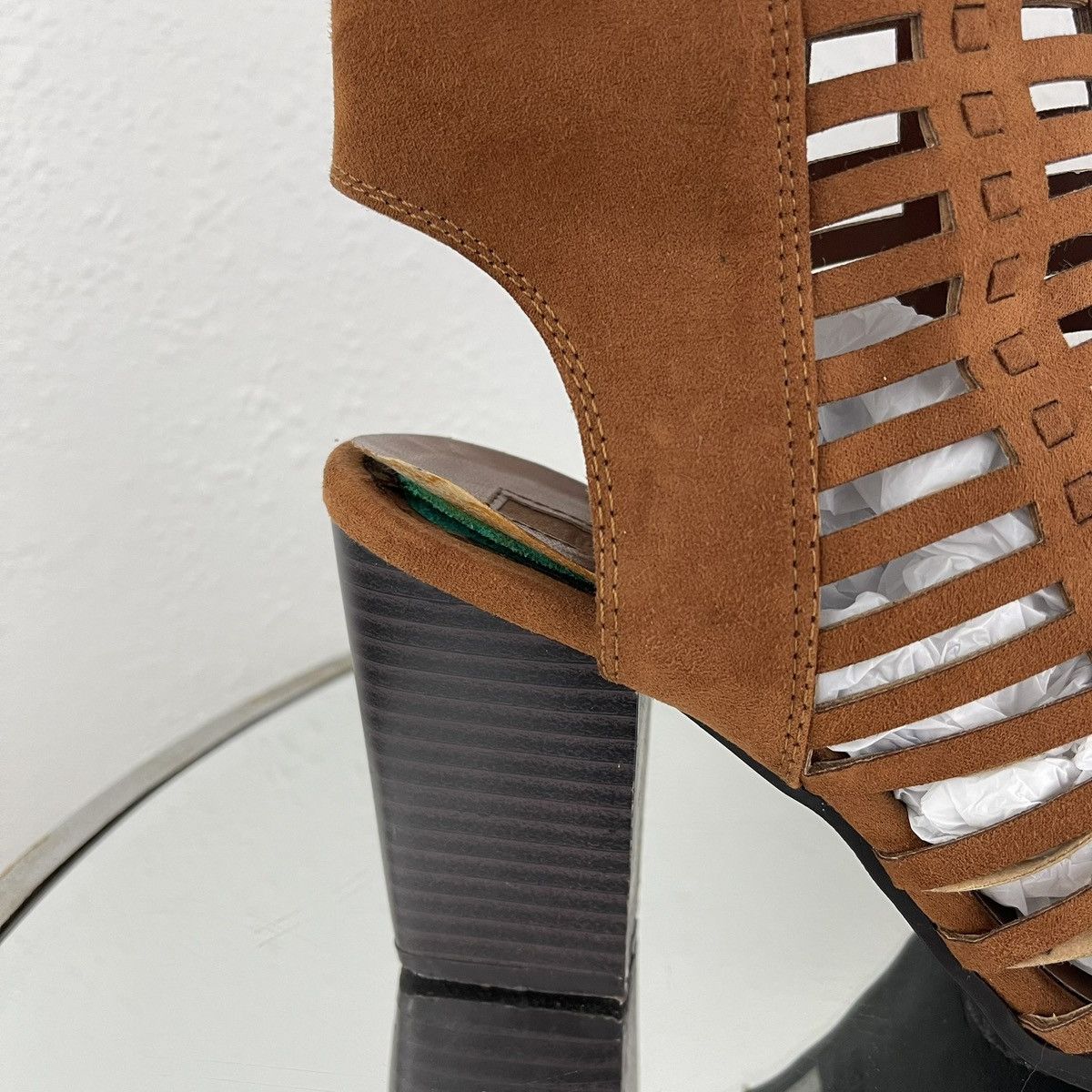 Forever 21 FOREVER 21 Light Brown Gladiator Ankle Sandal Block Heels Size US 7 / IT 37 - 5 Thumbnail