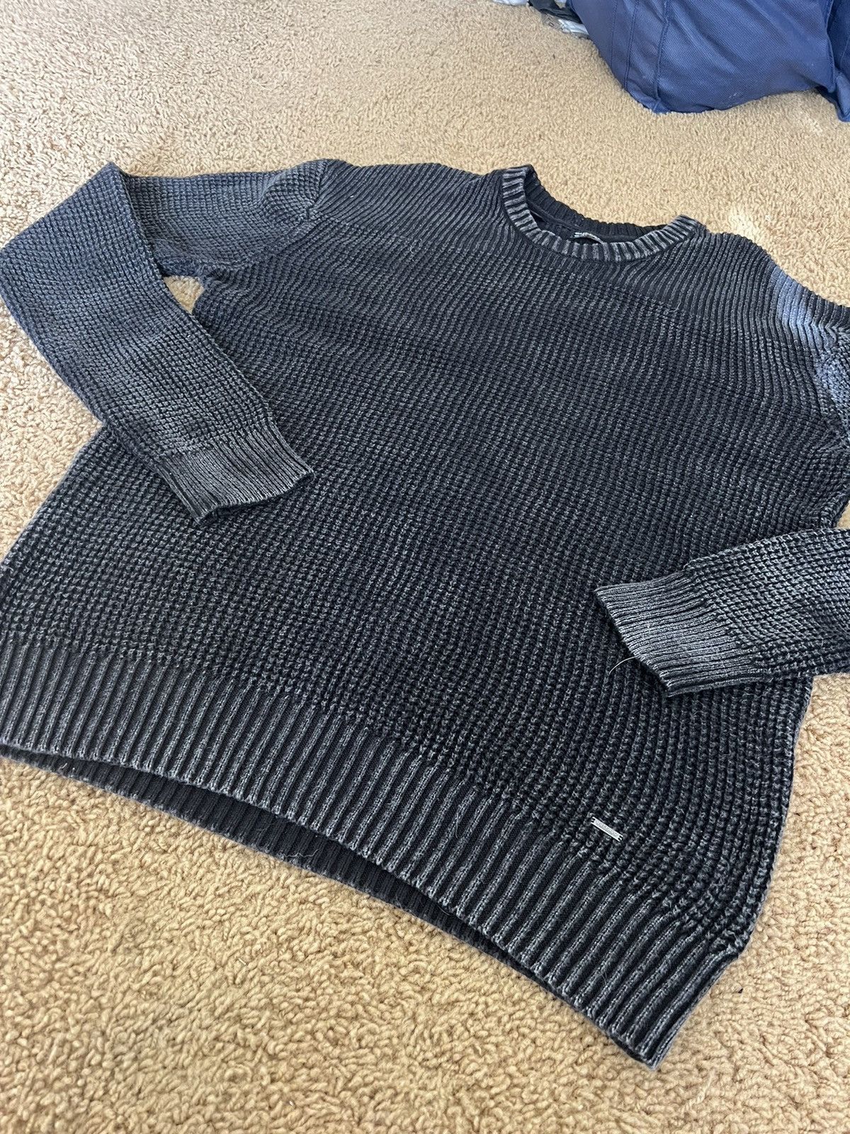 Buffalo David Bitton Overdyed Fisherman Knit sweater Size US L / EU 52-54 / 3 - 4 Thumbnail