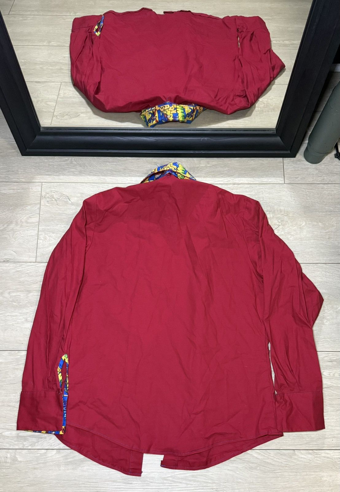 DC Comics Vintage 1990s Superman Long Sleeve Dress Shirt Size US L / EU 52-54 / 3 - 2 Thumbnail