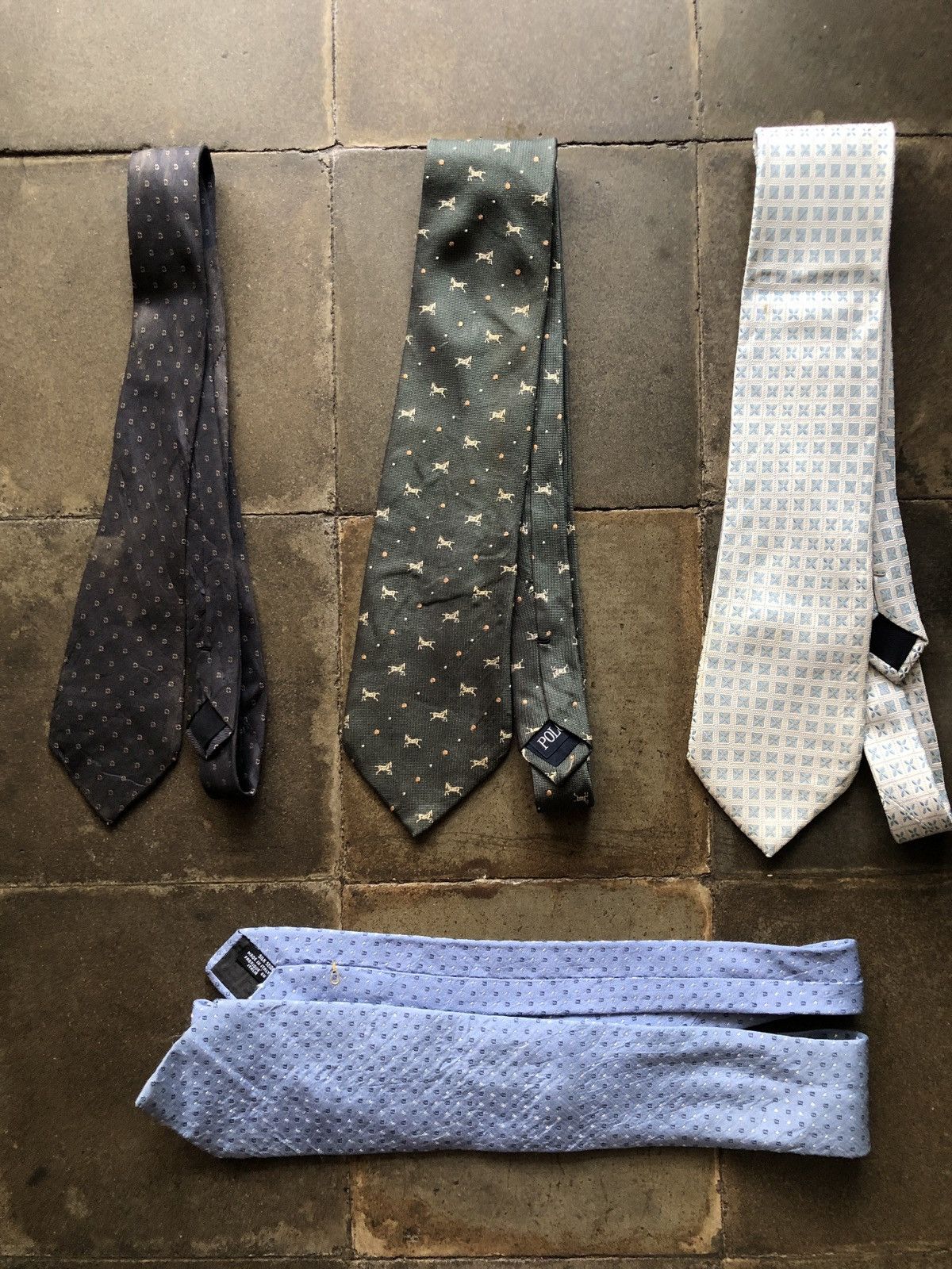 Aquascutum × Fendi × Y's for Men BUNDLE 4pcs TIE , YS FOR MEN , FENDI , POLO , AQUASCUTUM Size ONE SIZE - 1 Thumbnail