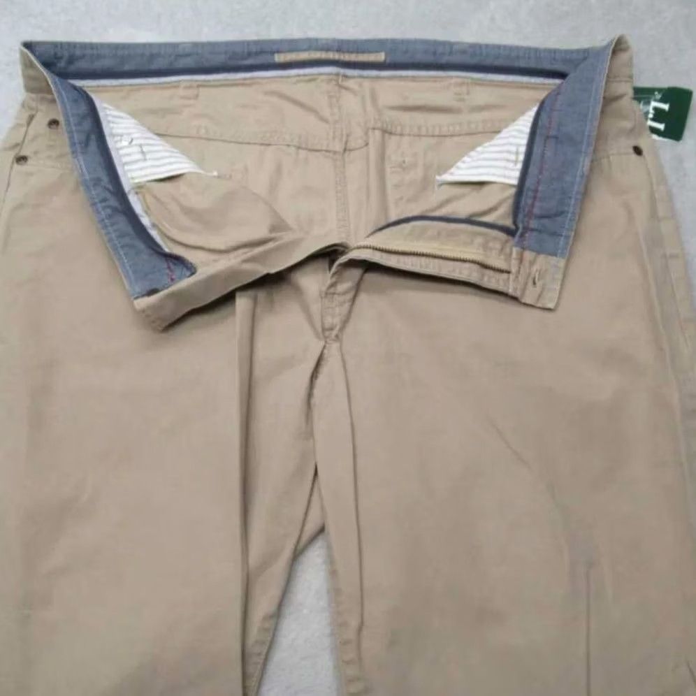 Vintage VINTAGE LL Bean Pima Cotton Pants Mens 38x32 Standard Fit Khaki Straight Leg Casual Hike Size US 38 / EU 54 - 6 Thumbnail