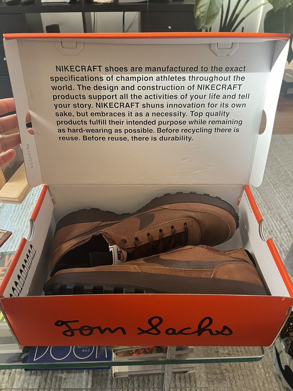 image of Nikecraft General Purpose Tom Sachs Field Brown 15 Shoes, Men's