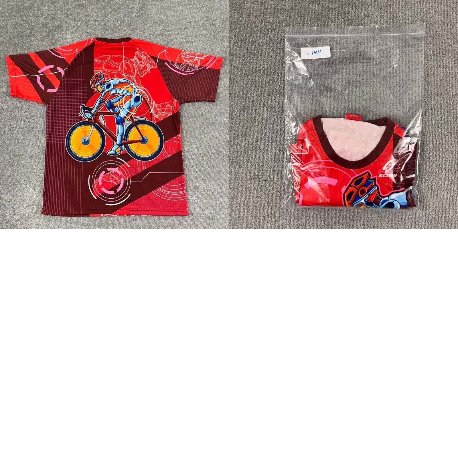 Peter Millar Scudo Shirt Graphic Futuristic Performance Stretch Train XL Cycling Biking Mens Size US XL / EU 56 / 4 - 8 Thumbnail